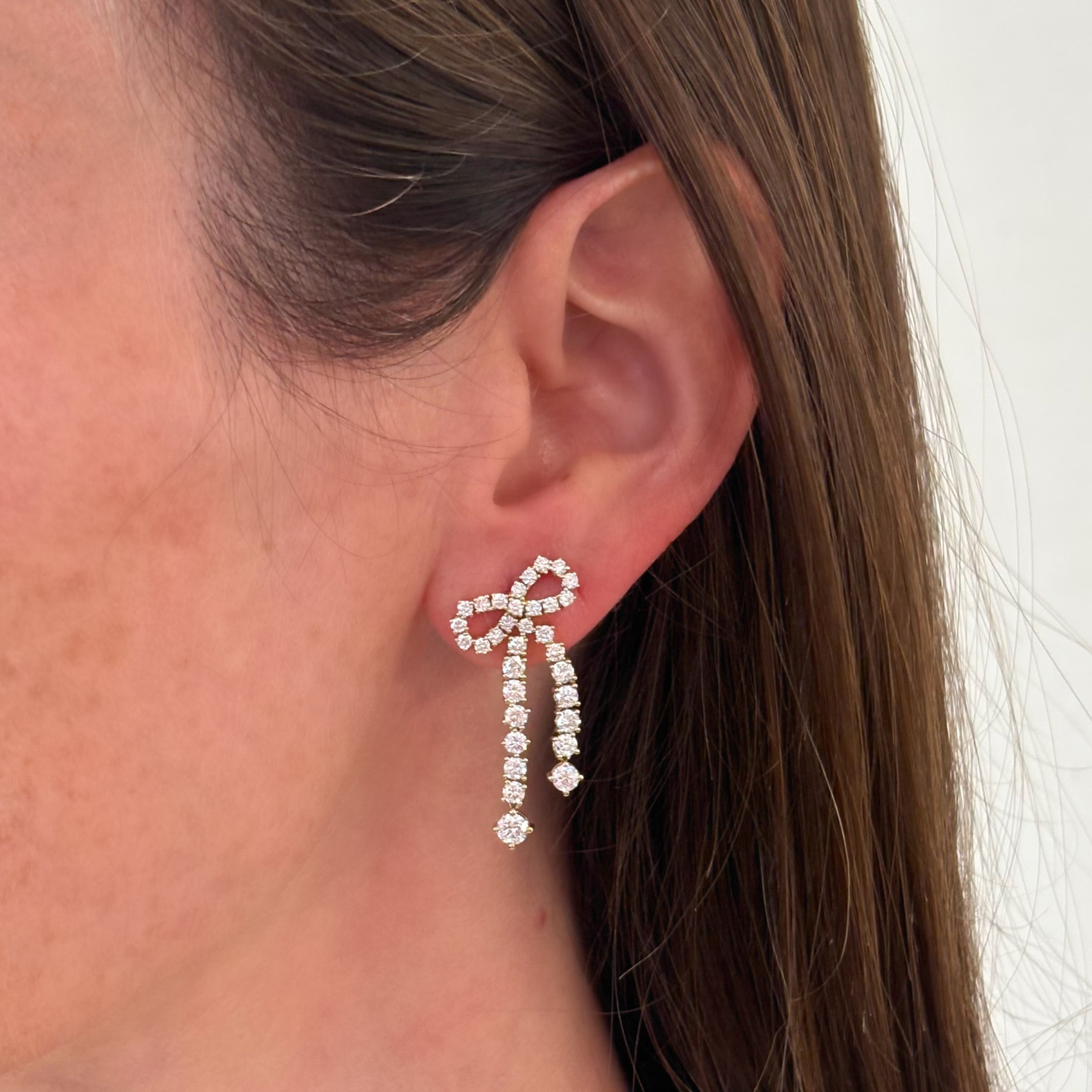Grace Diamond Bow Earrings