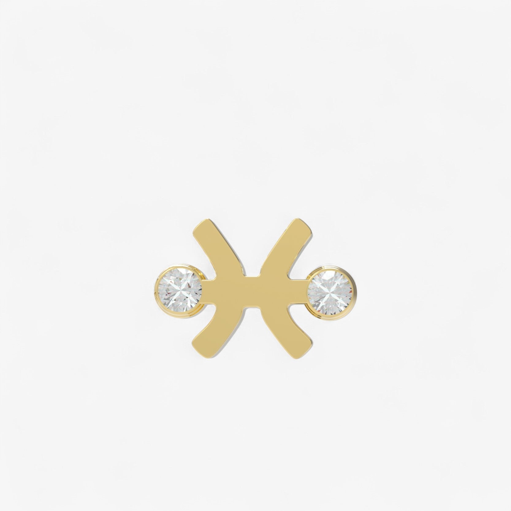 Small Zodiac Stud Earring