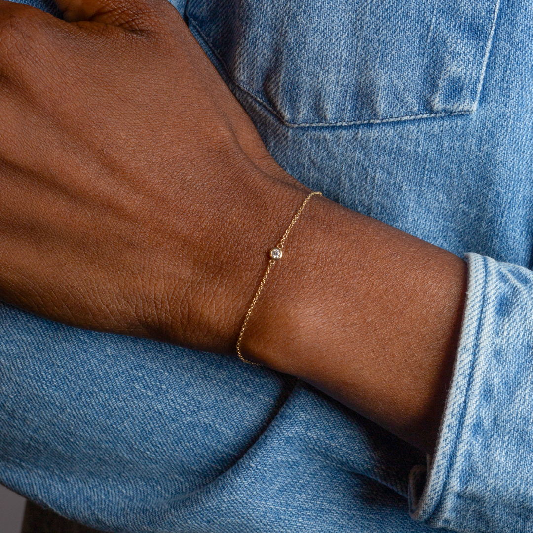 Margot Diamond Bezel Chain Bracelet