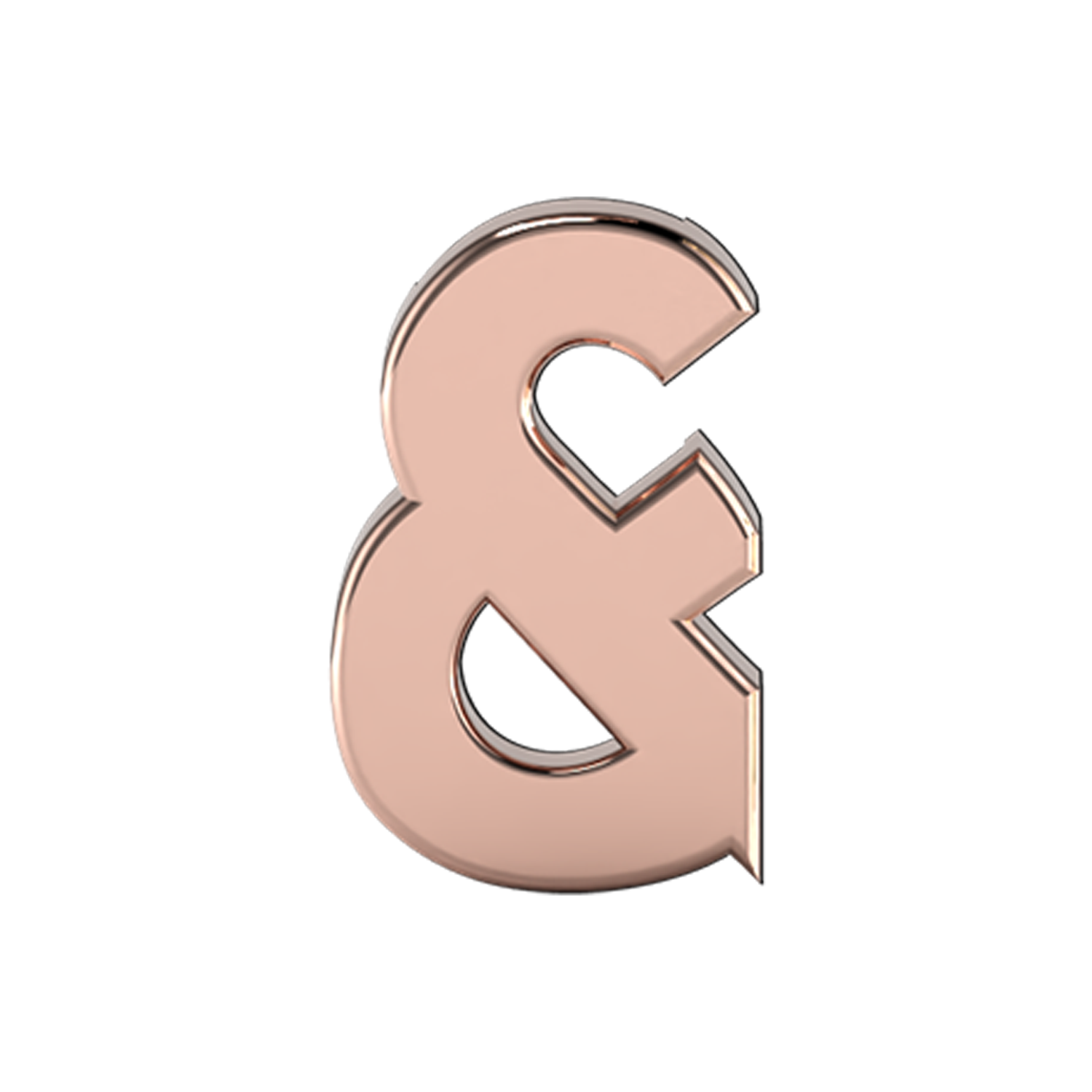 Slider Solid Ampersand Charm
