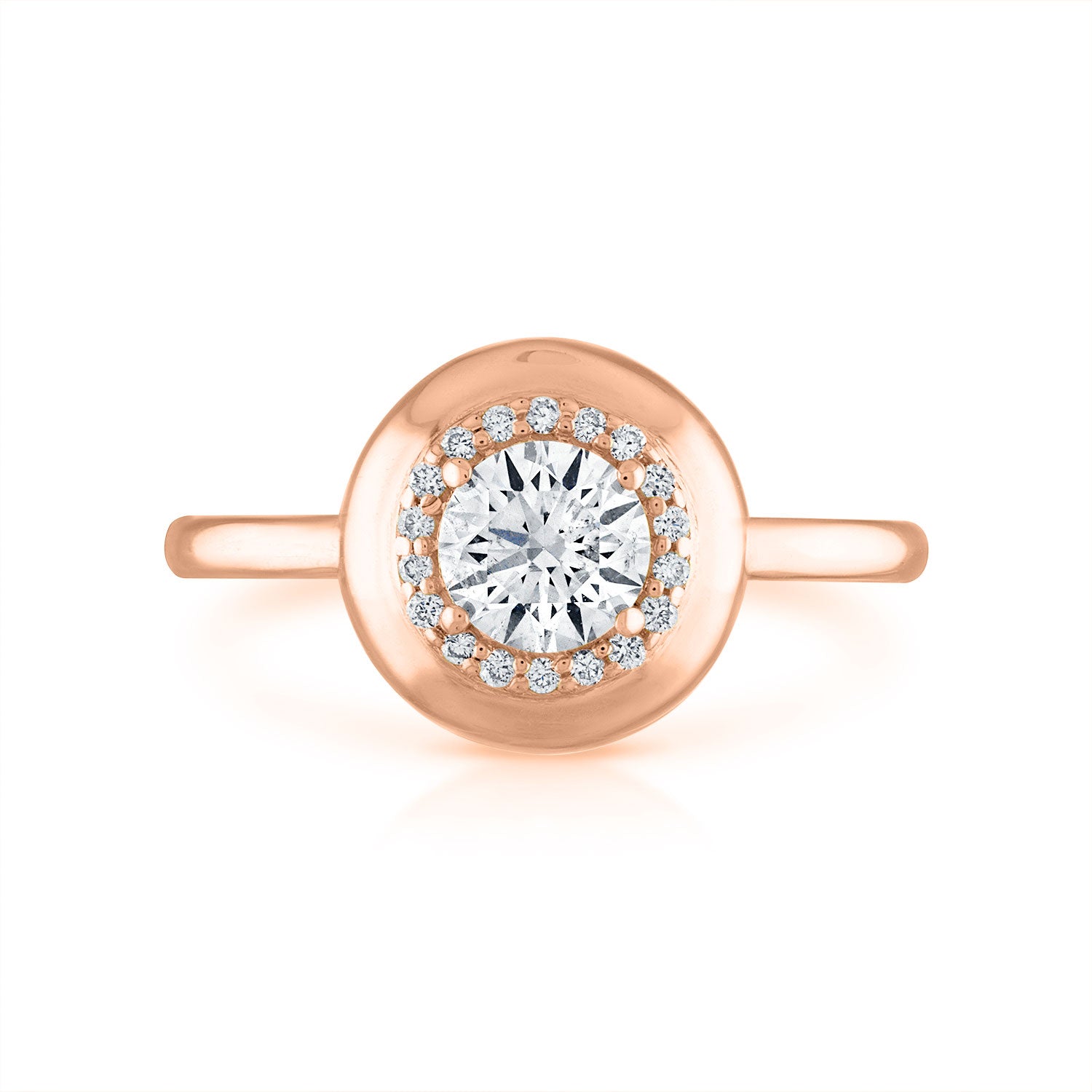 Petite Diamond Button Ring