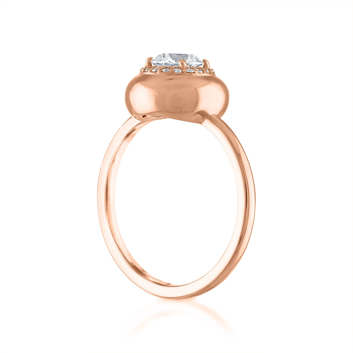 Petite Diamond Button Ring