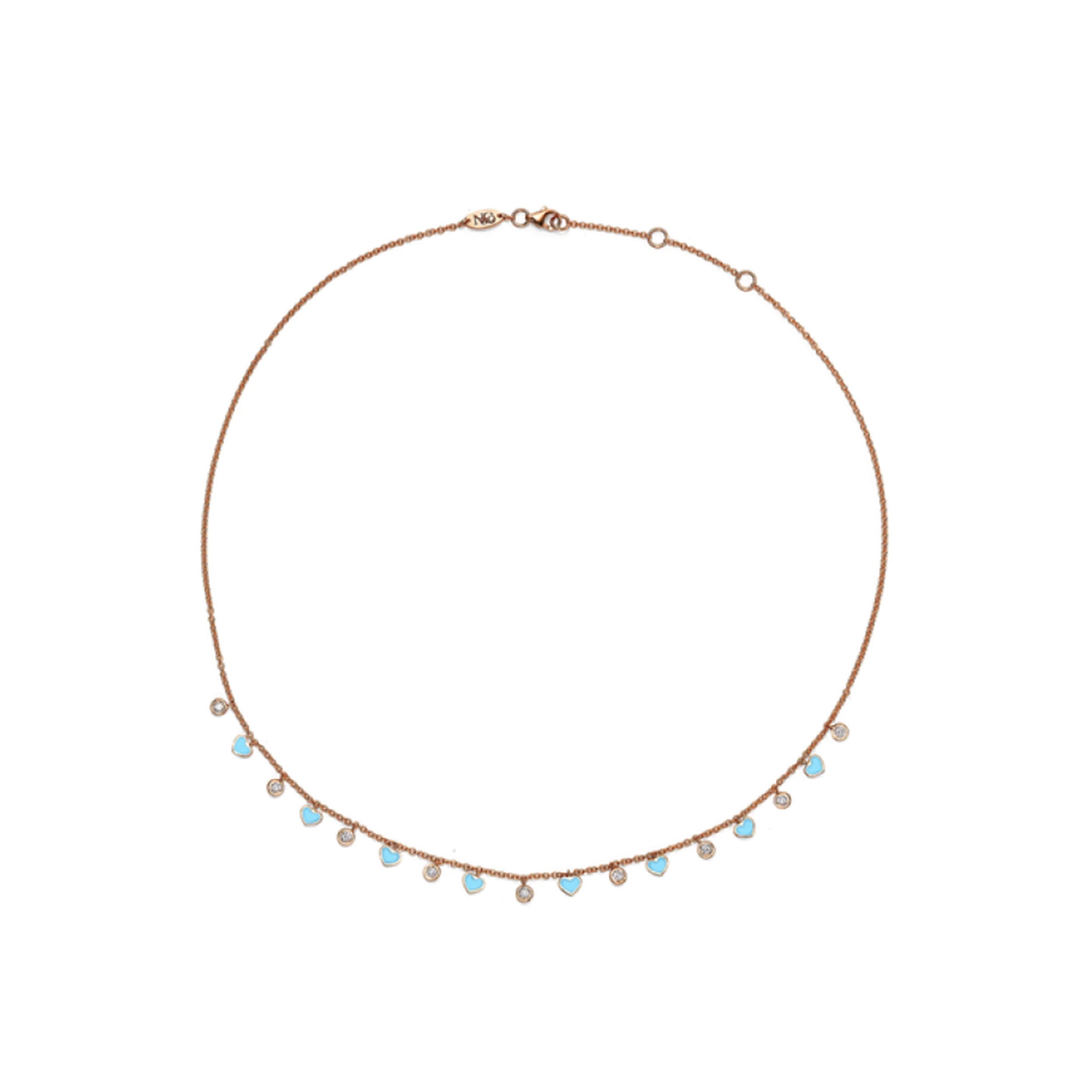 Luna Diamond Hearts Necklace
