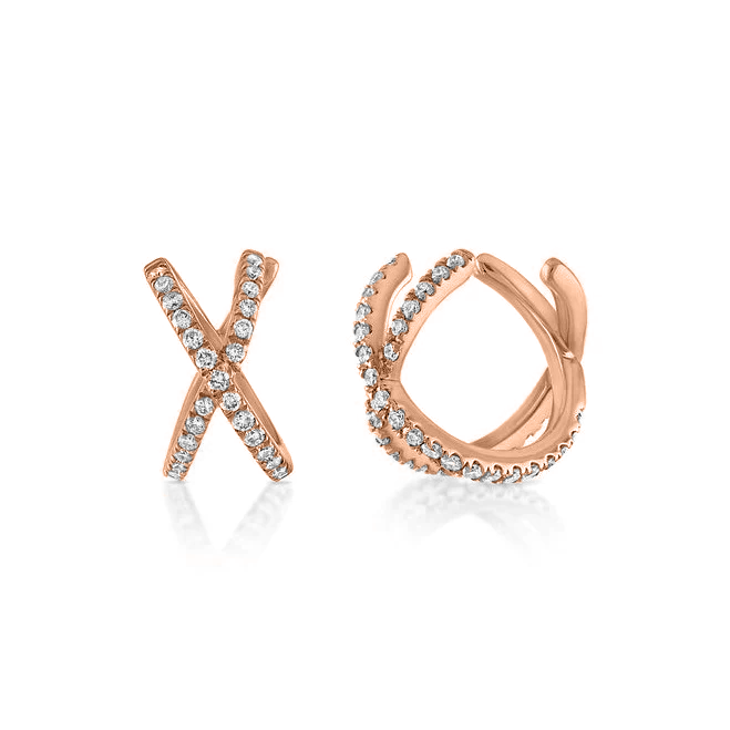 Criss Cross Pave Ear Cuff