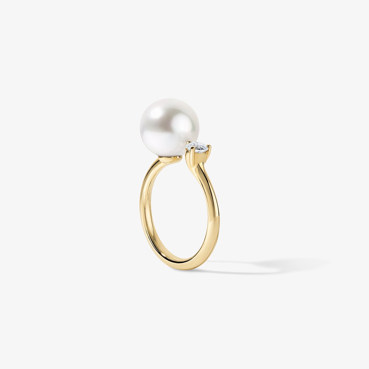 Grace Pearl and Diamond Ring