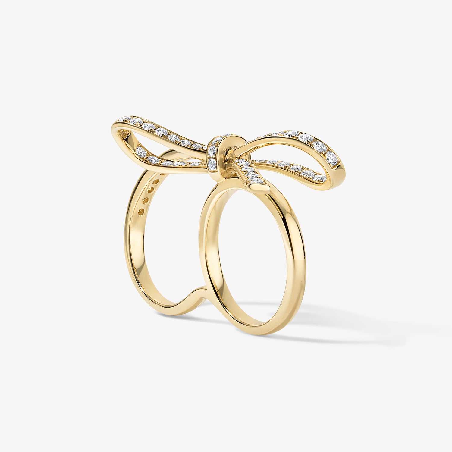 Grace Two Finger Bow Ring