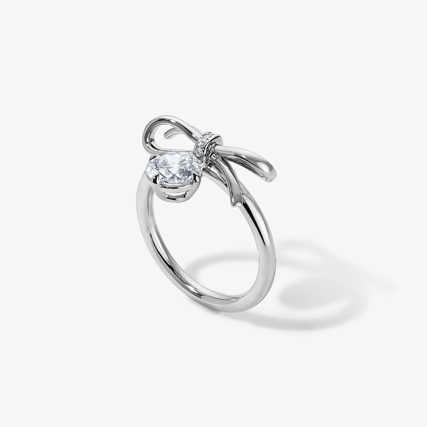 Discontinue Grace Diamond Bow Ring