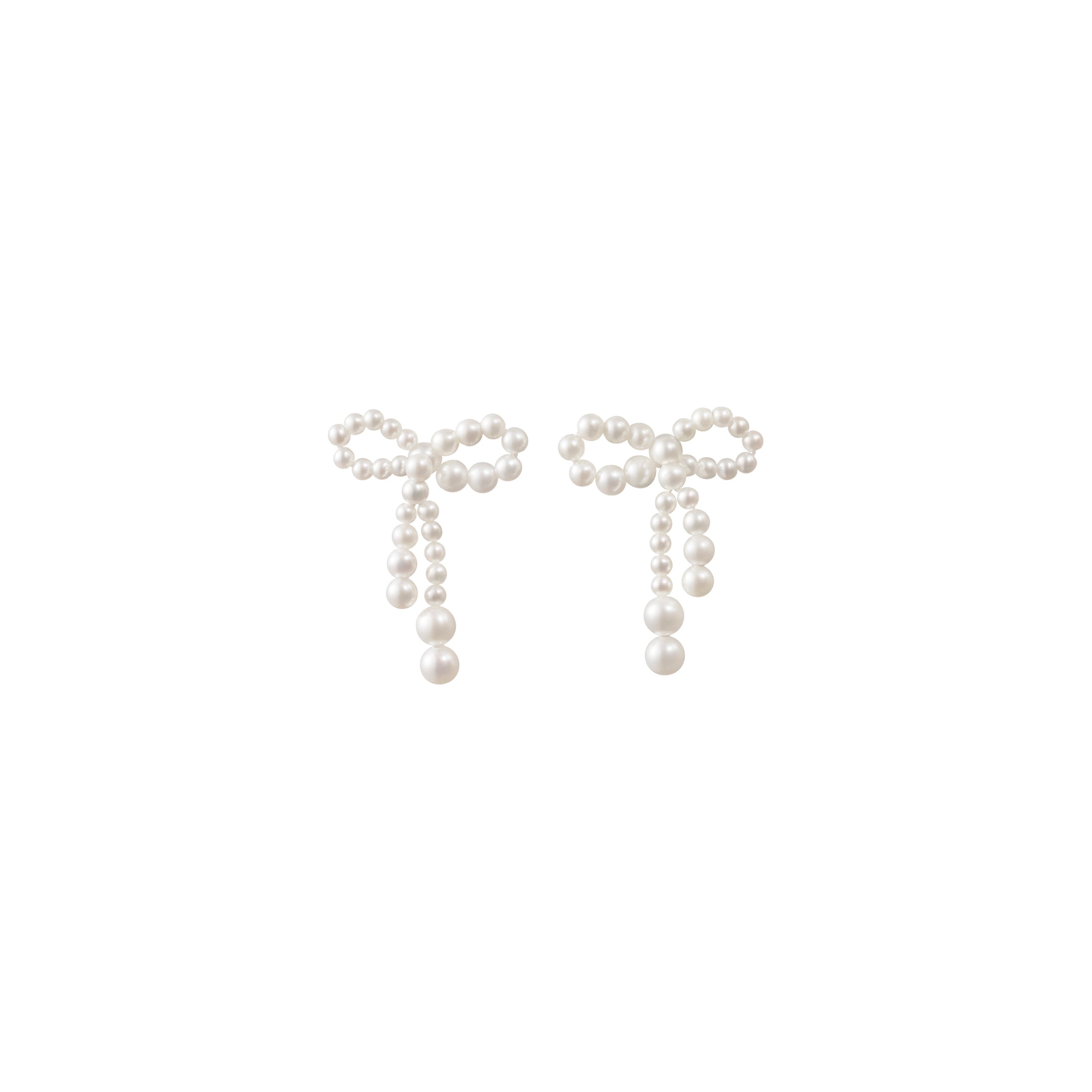 Pearl Bow Earrings