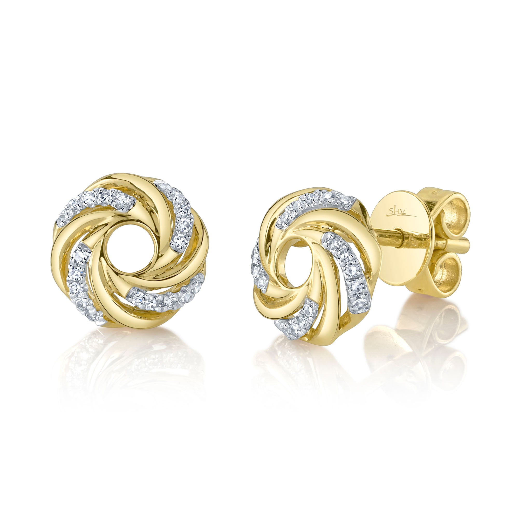 Round Twist Studs