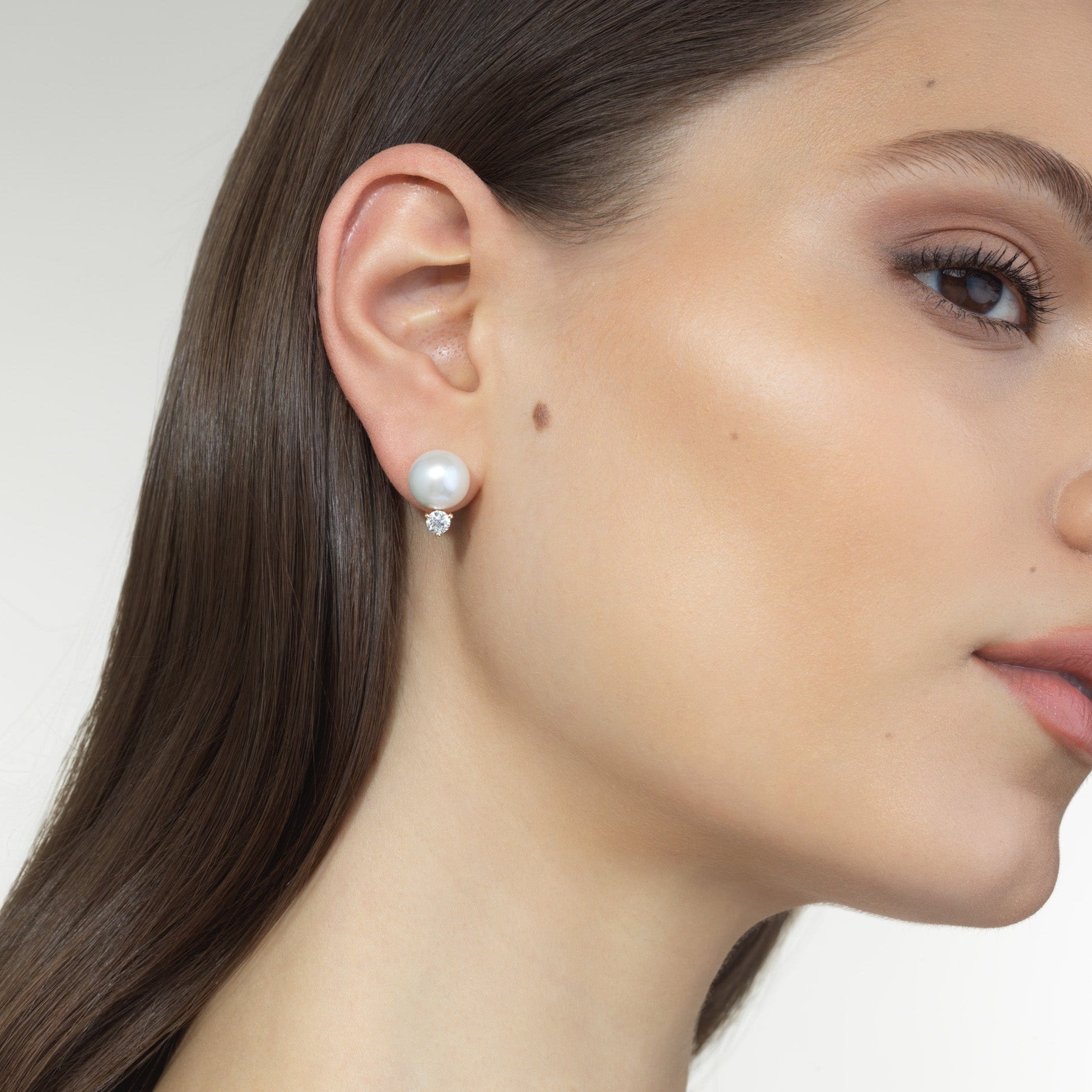 Grace Pearl and Diamond Studs