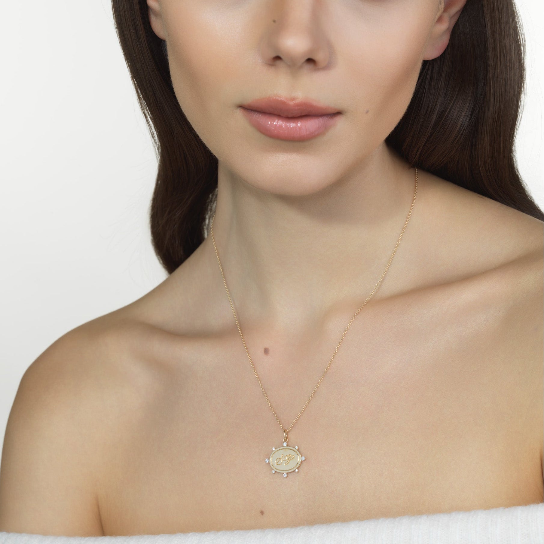 Kelly Monogram Pendant