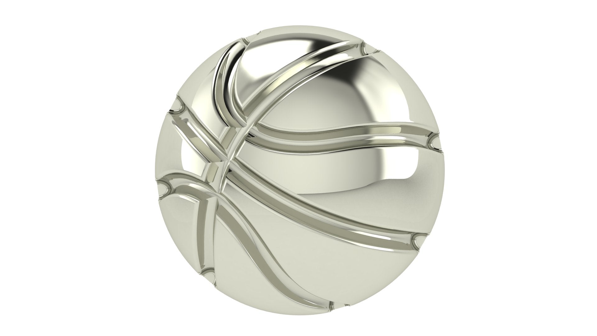 Solid Basketball Slider Charm