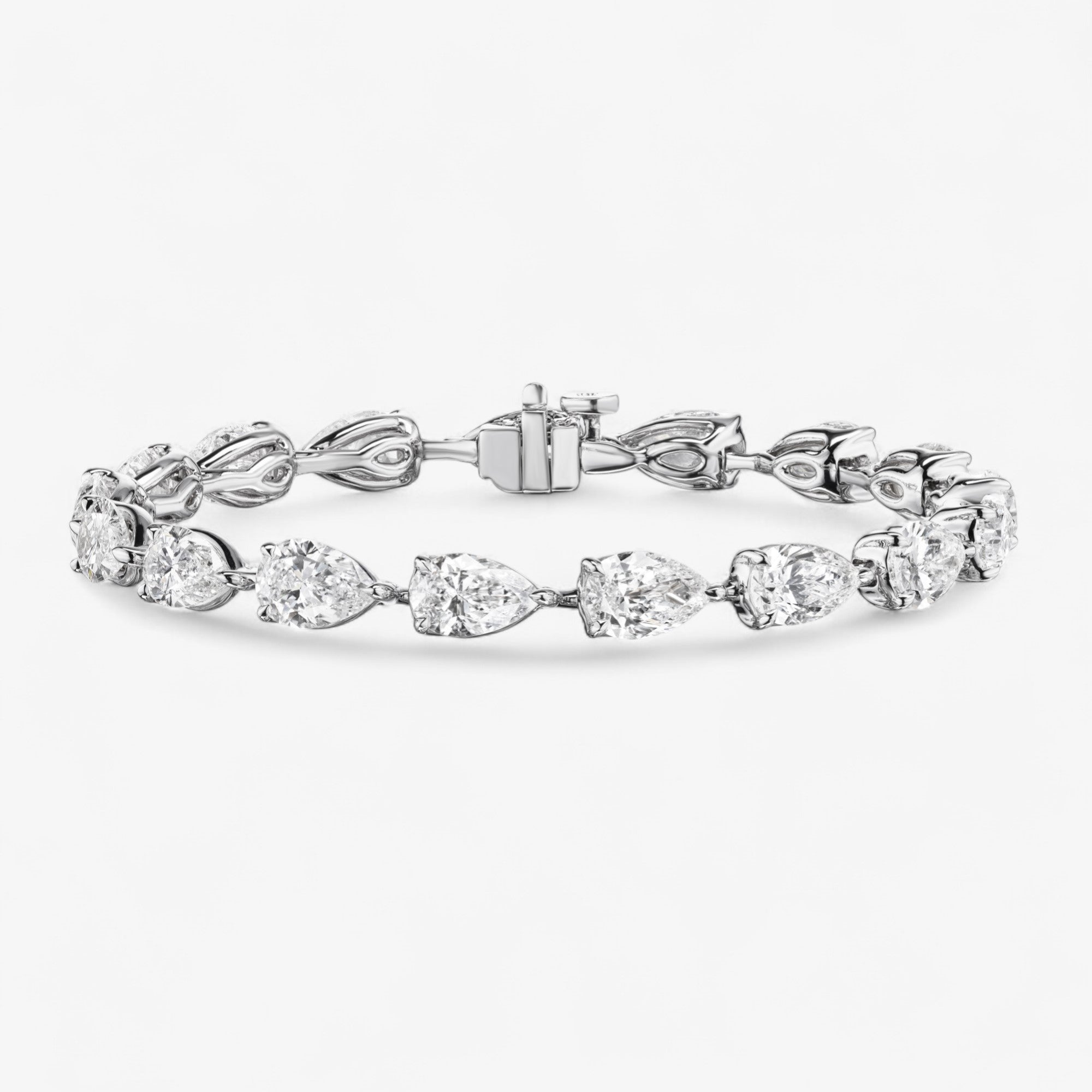 Pear Shaped Diamond Bracelet