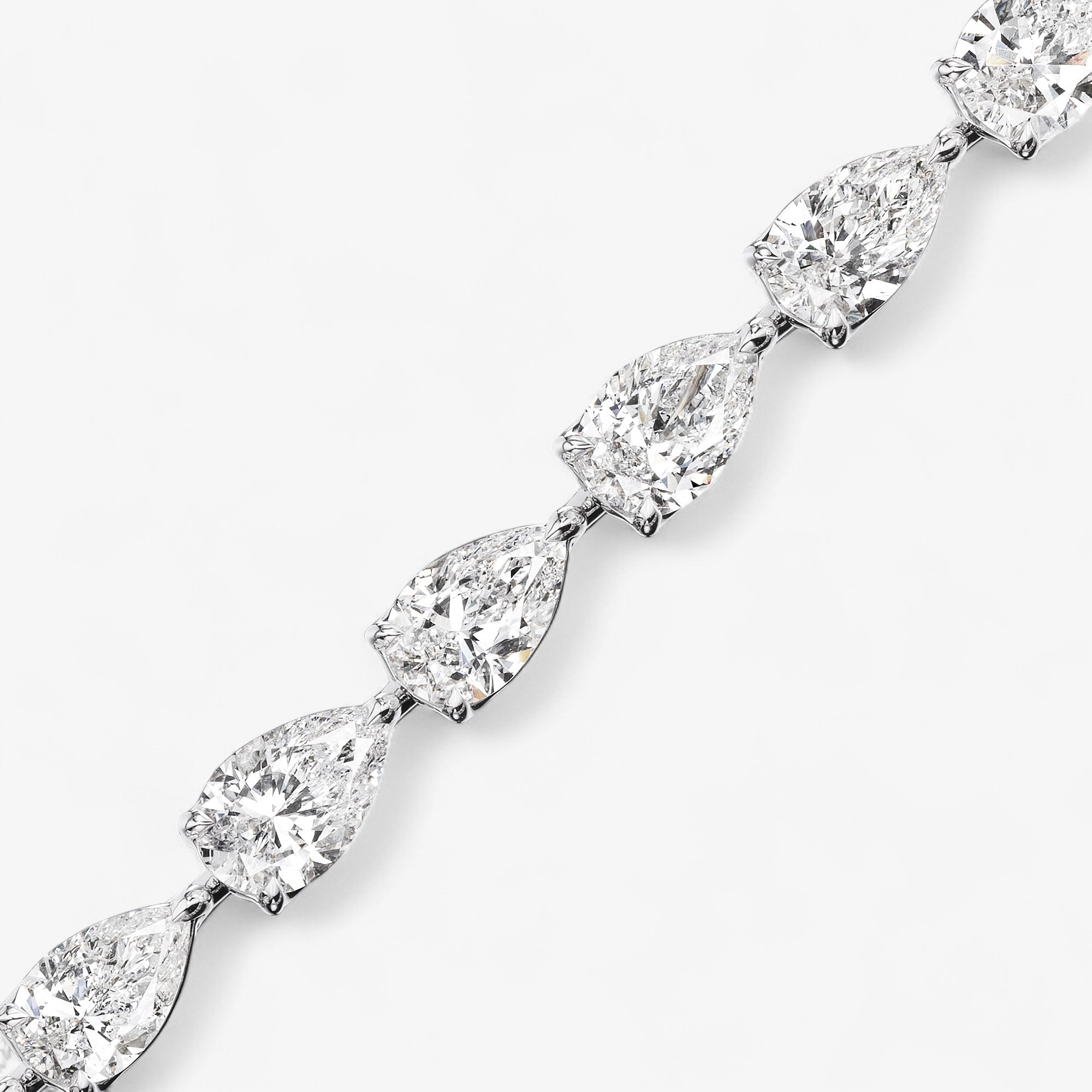 Pear Shaped Diamond Bracelet