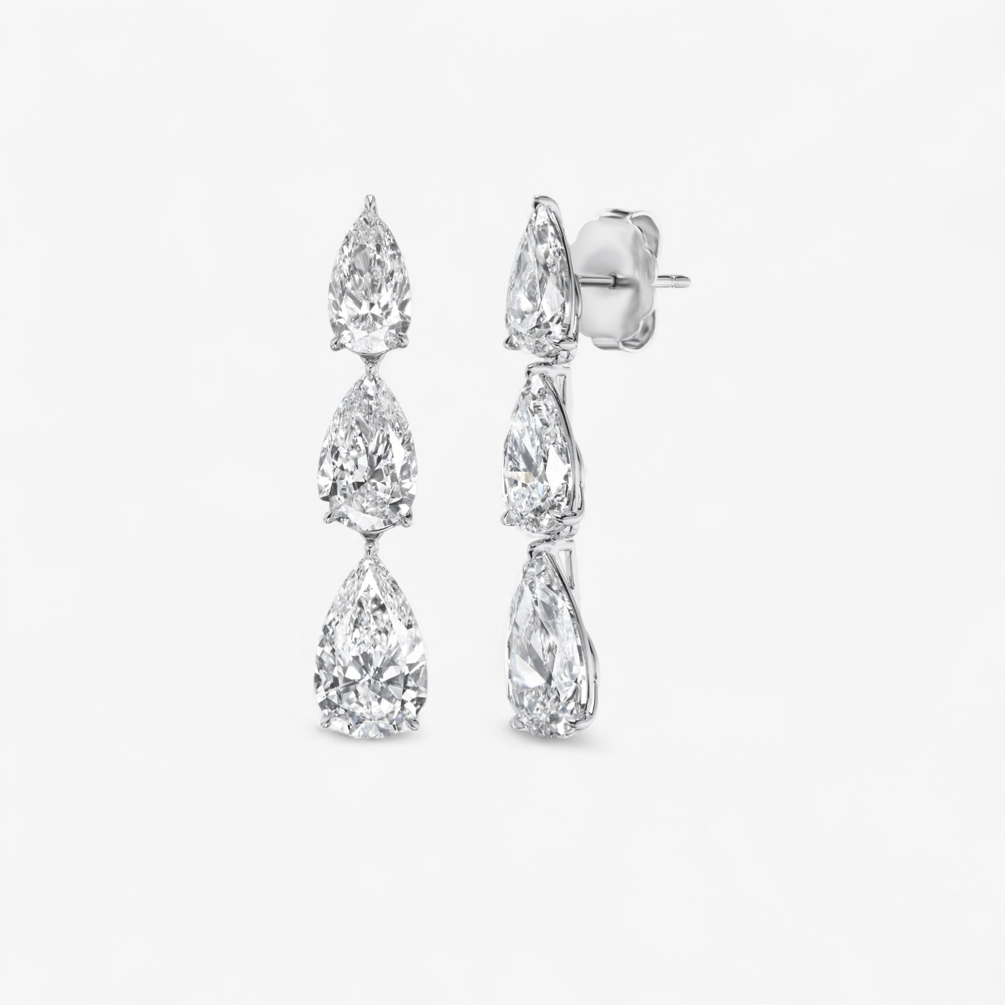 Signature Triple Pear Drop Earrings
