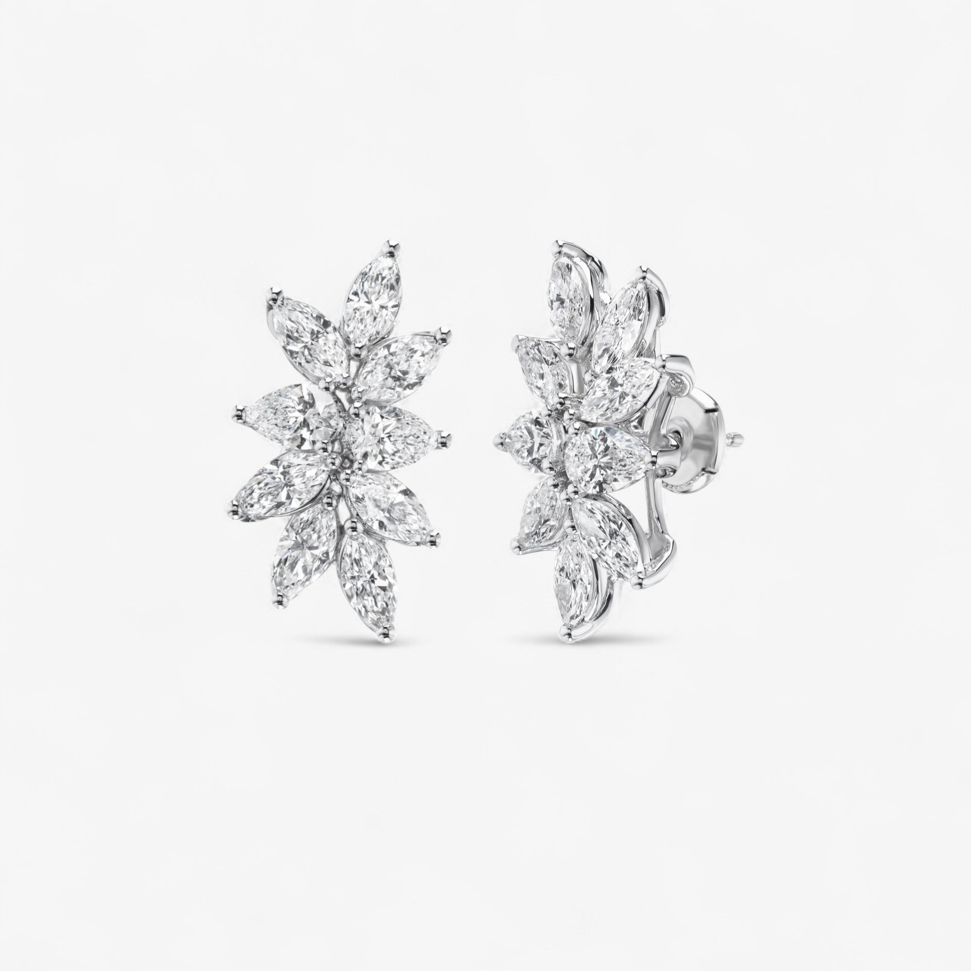 Signature Marquise Diamond Cluster Earrings