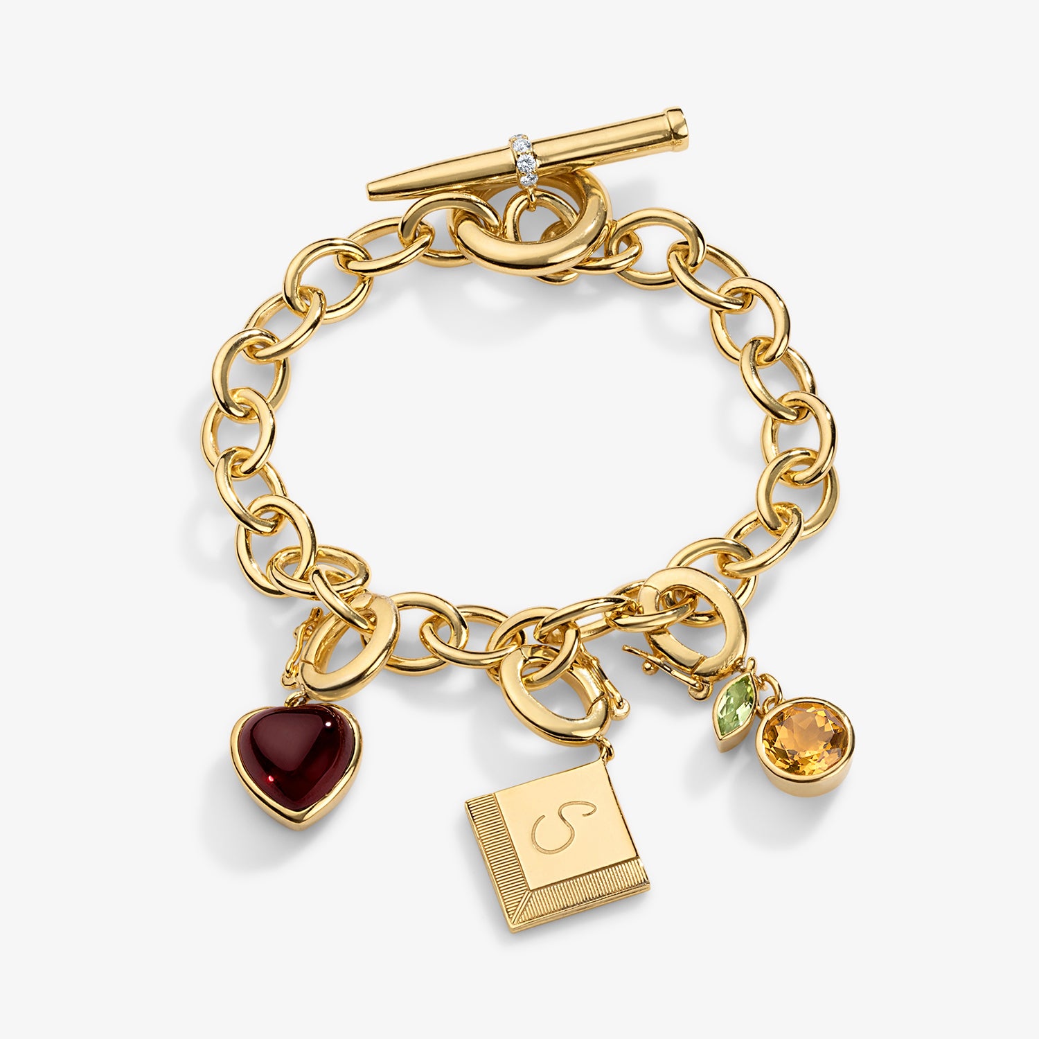 Cocktail Chain Bracelet with Toggle