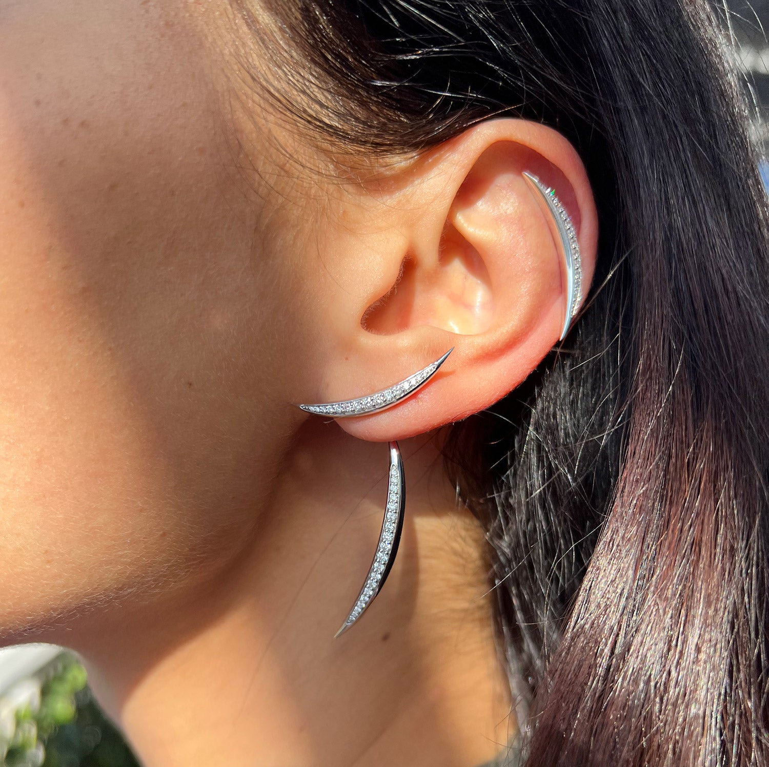 Calatrava Diamond Strokes Earrings
