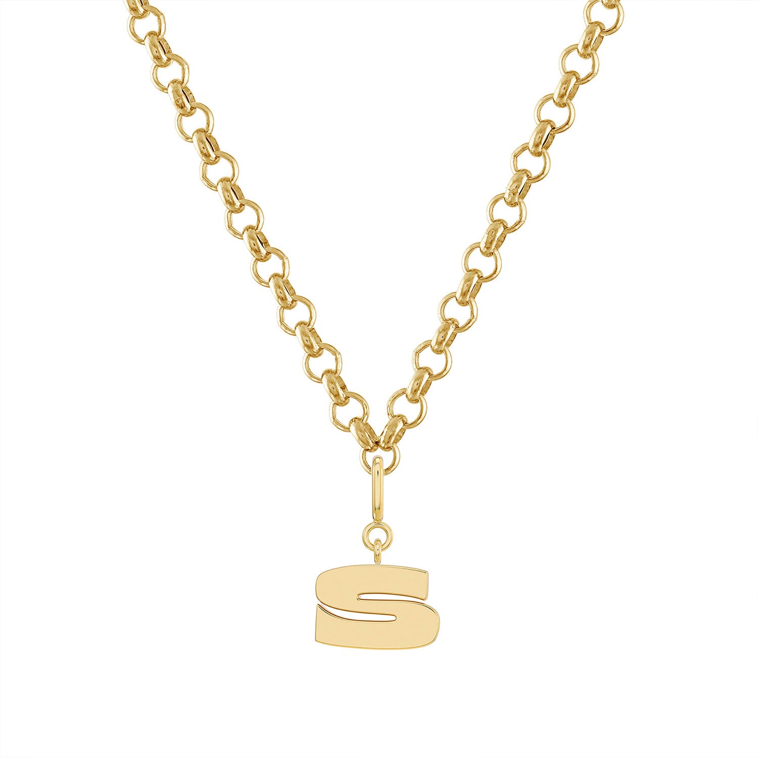 More is More Gold Letter Pendant