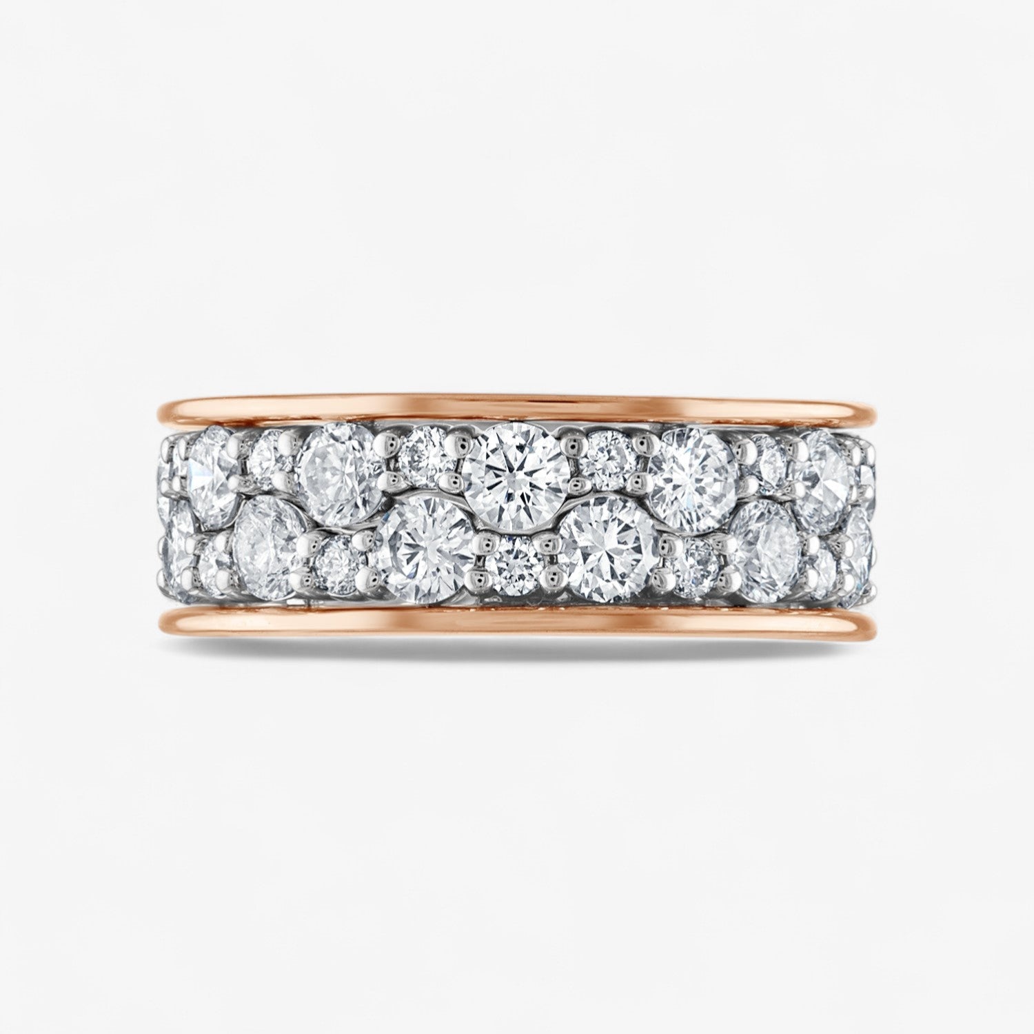 Scalloped Diamond Stack Rings