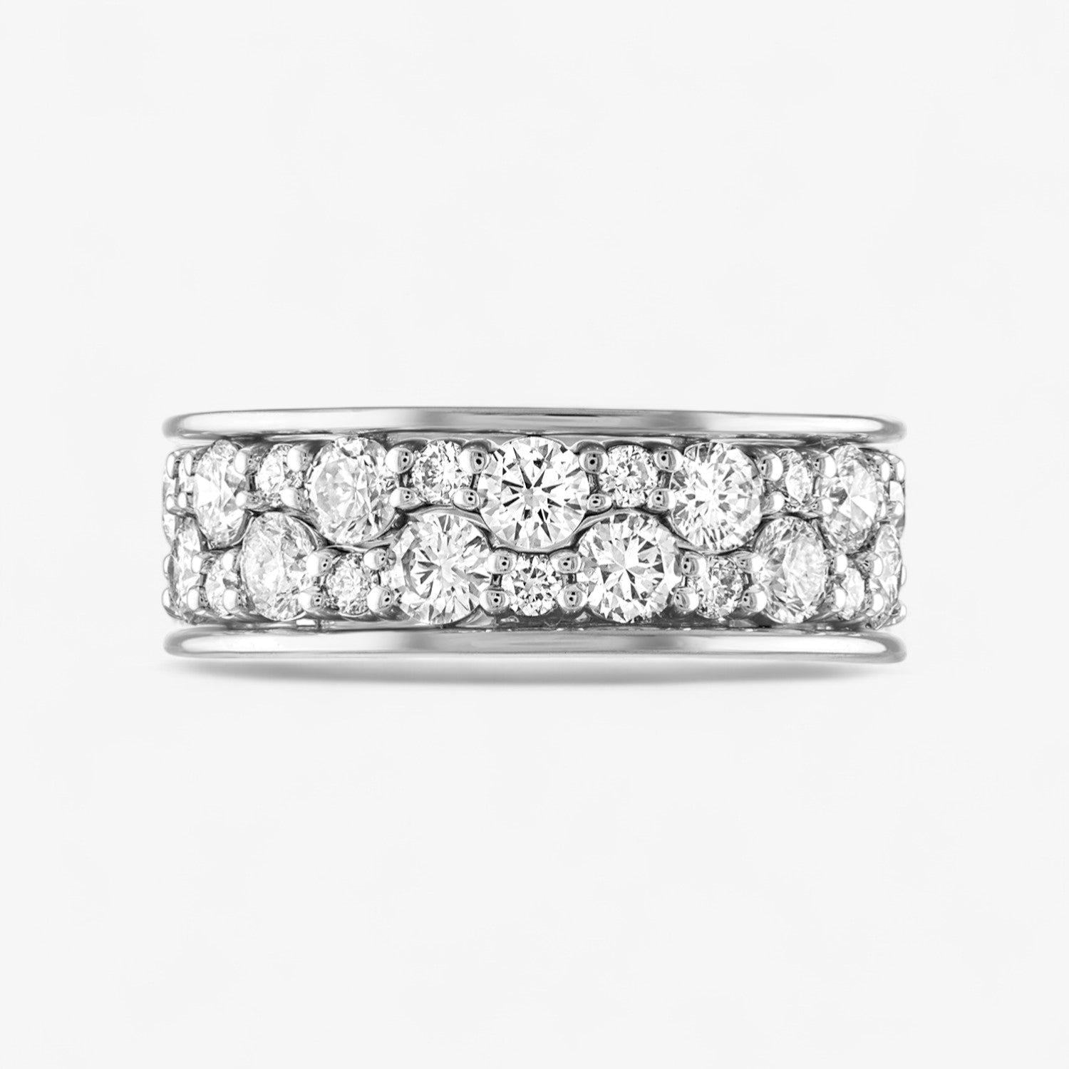 Scalloped Diamond Stack Rings