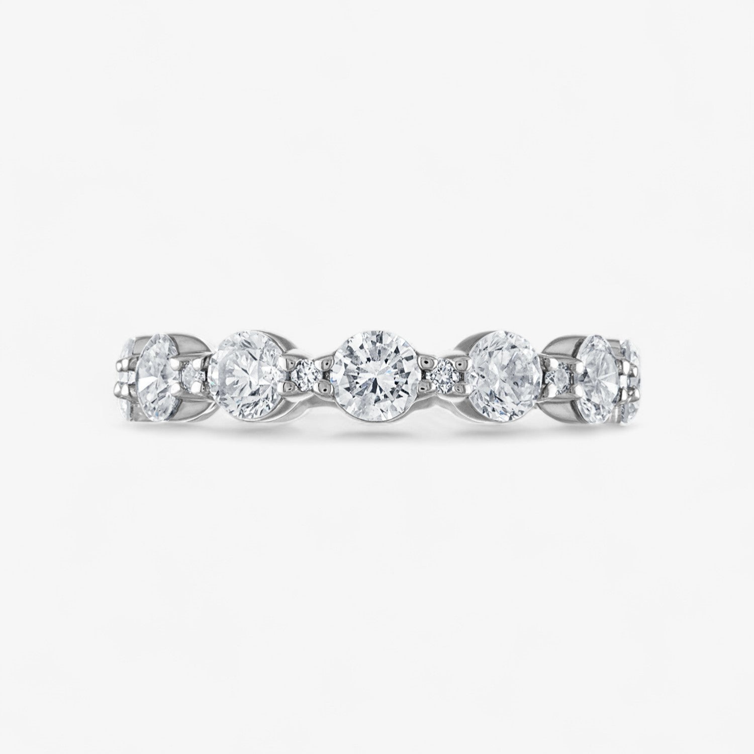 Scalloped Diamond Stack Rings