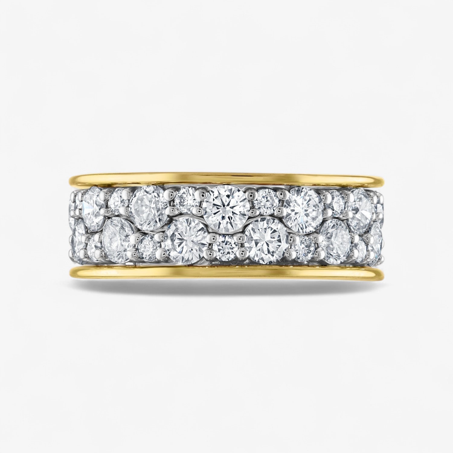 Scalloped Diamond Stack Rings