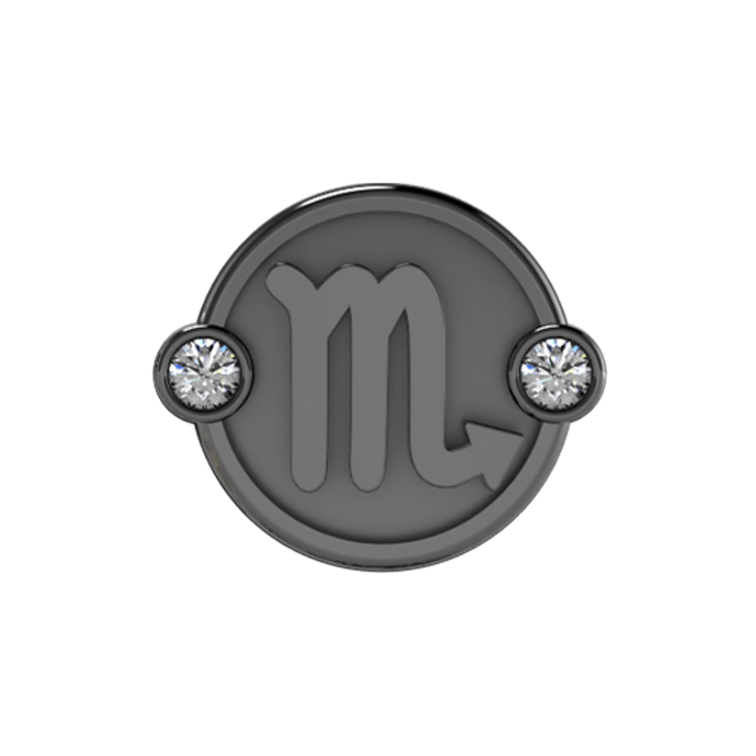 Scorpio Slider Charm Black Rhodium