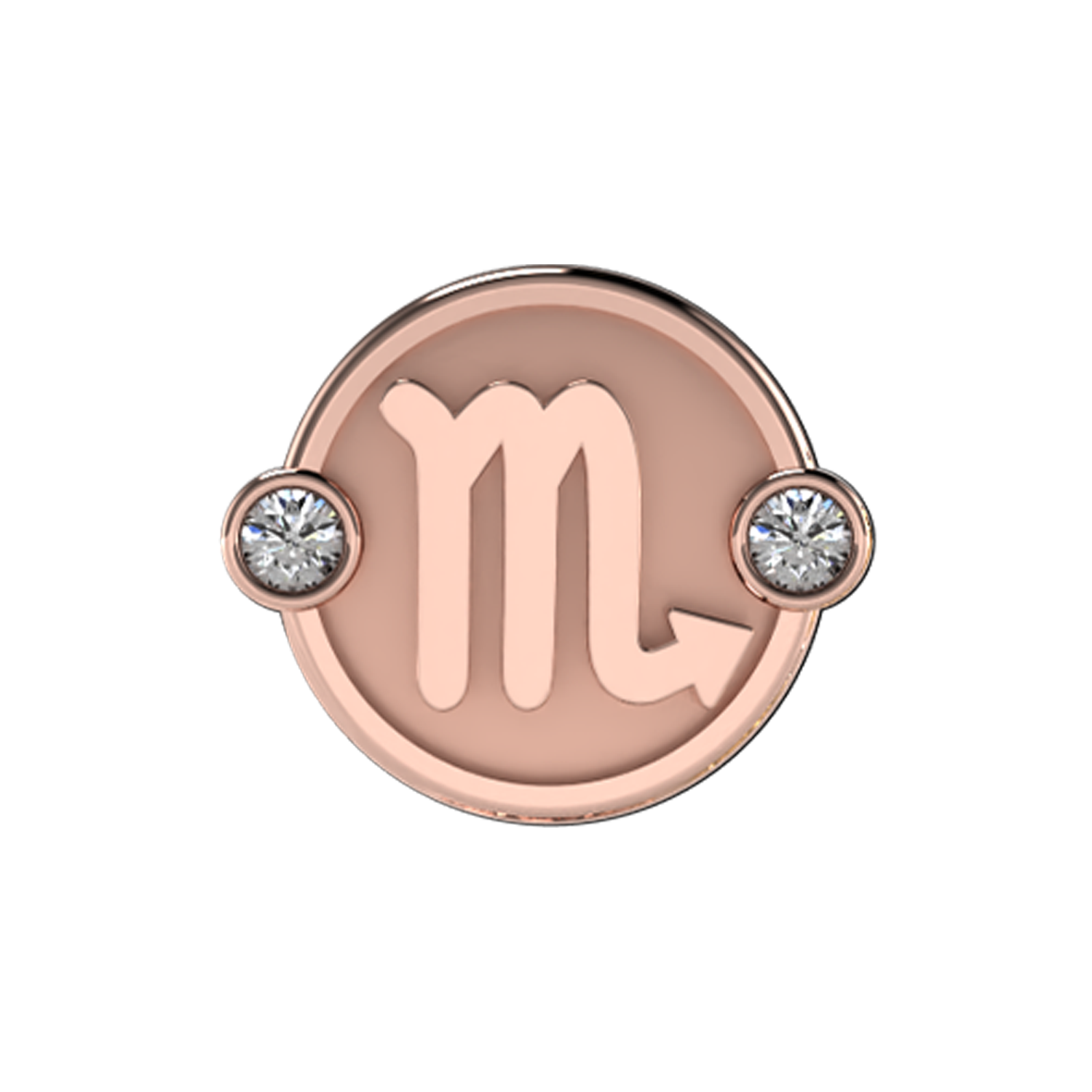 Scorpio Slider Charm 18K Rose Gold