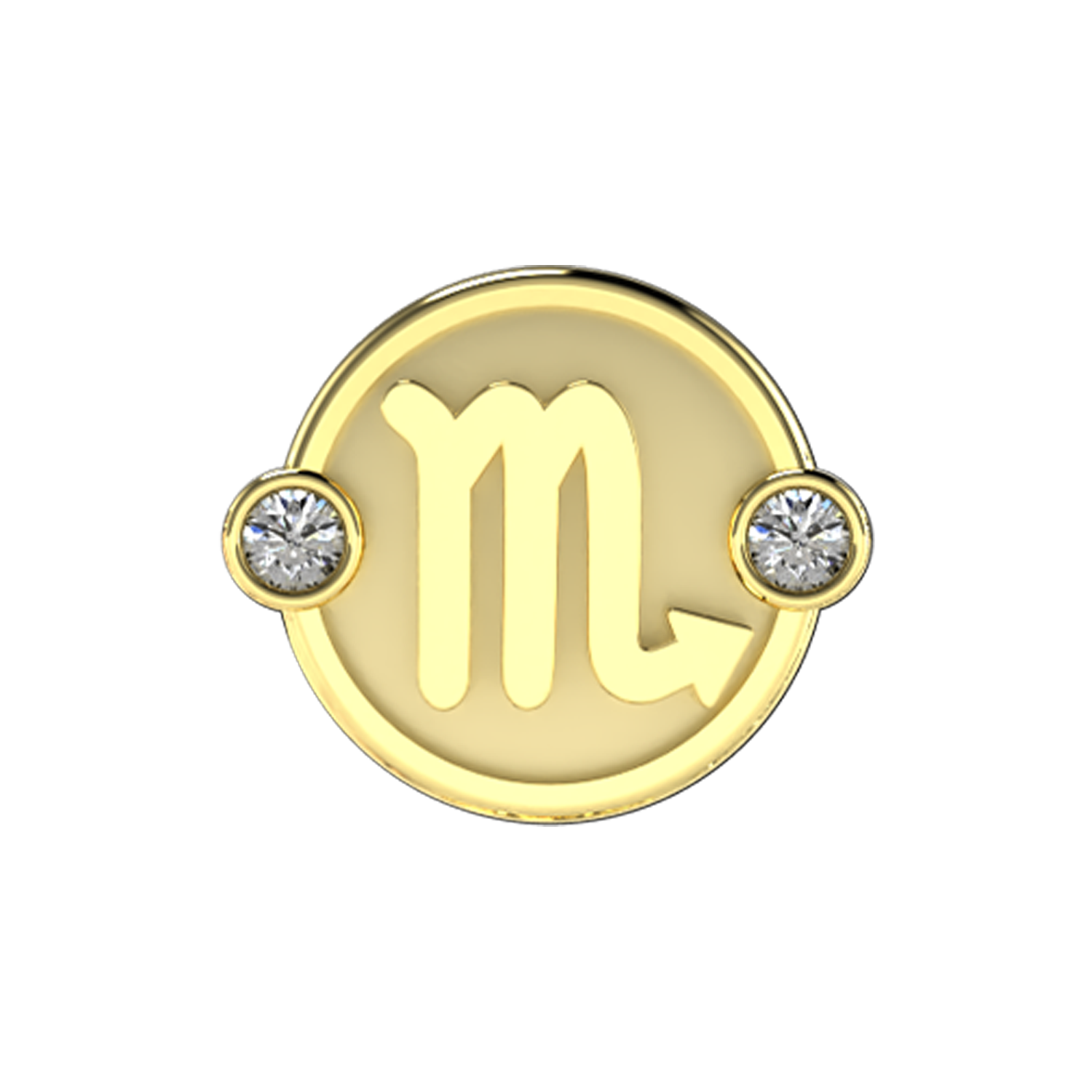 Scorpio Slider Charm 18K Yellow Gold