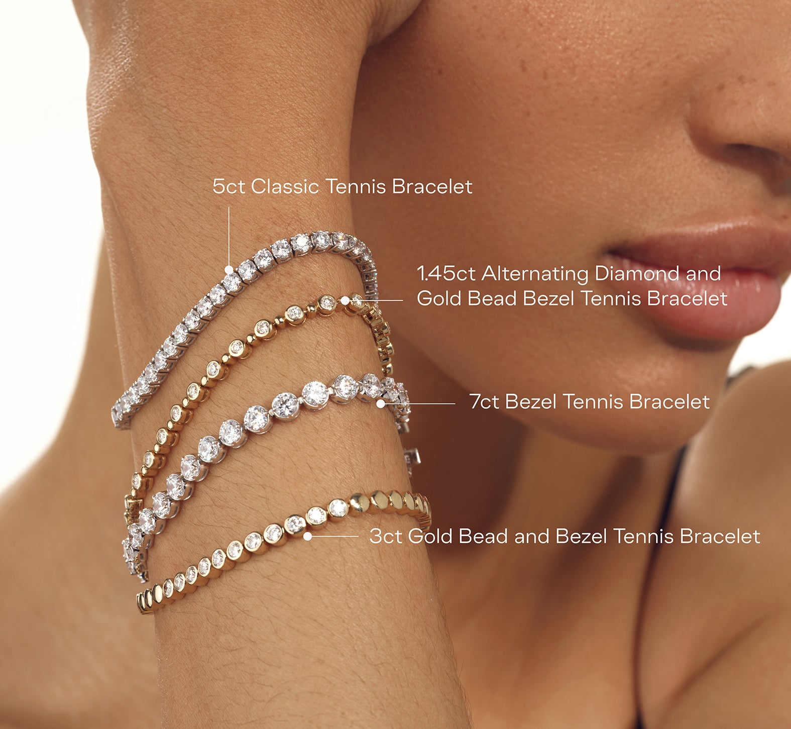 Margot Bezel Tennis Bracelet