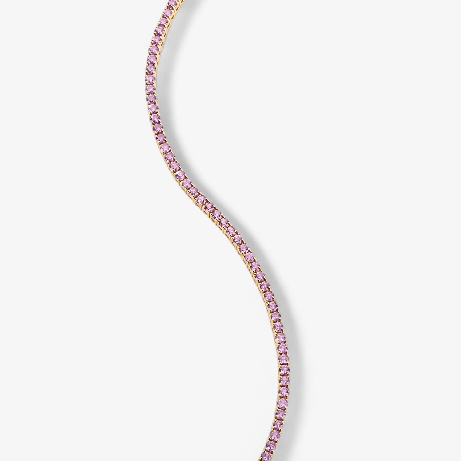 Pink Sapphire Tennis Bracelet
