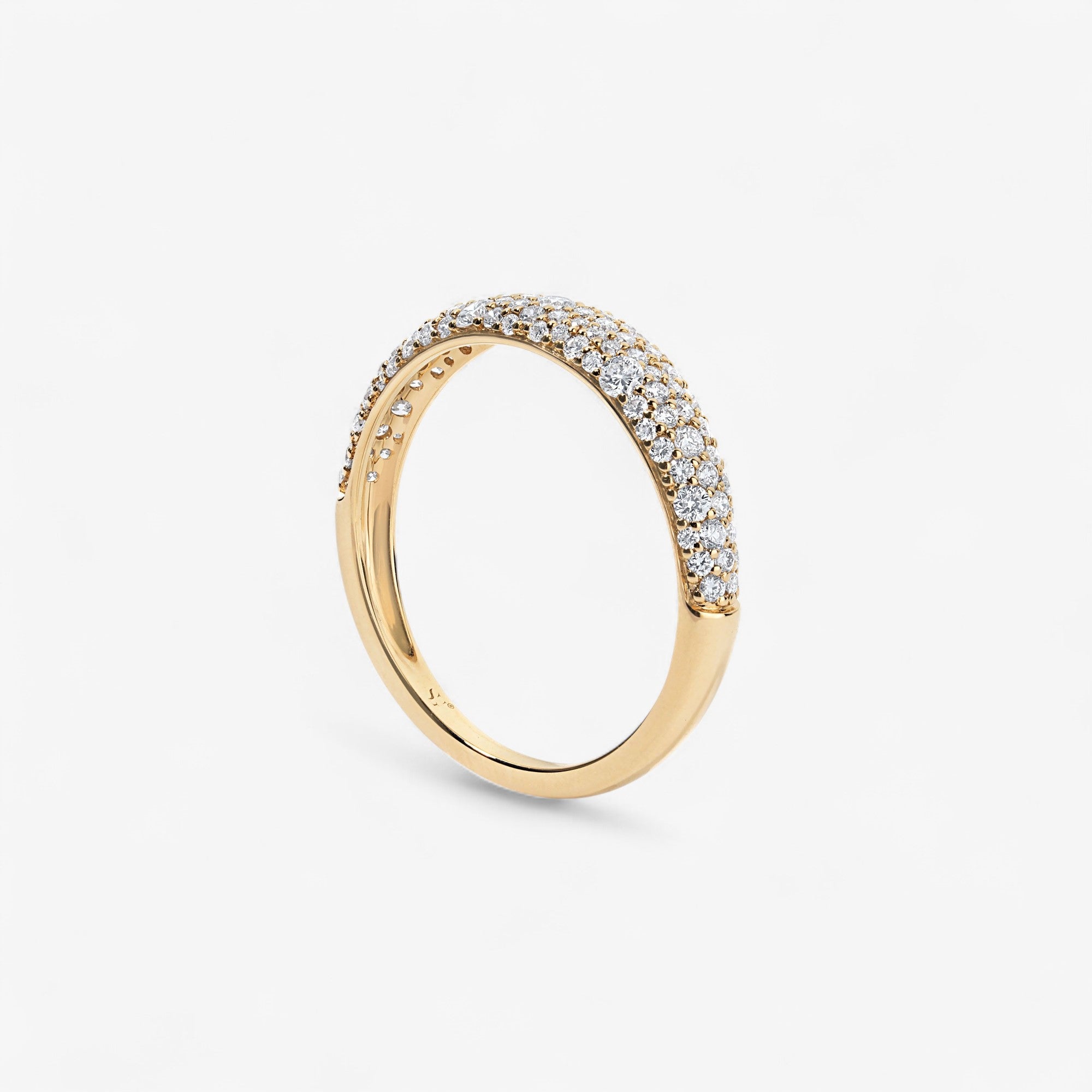 Madison Diamond Domed Stack Ring