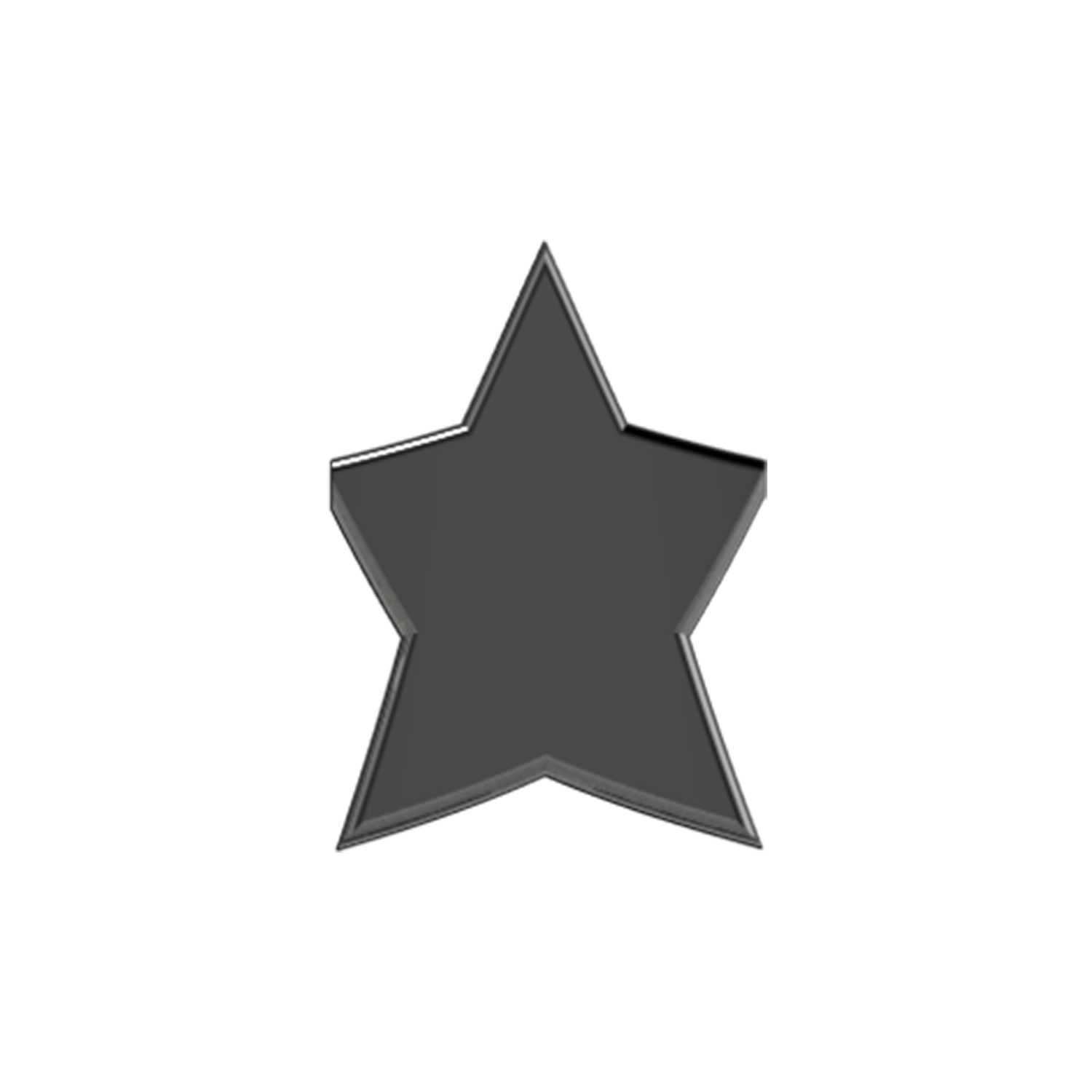 Slider Solid Star Charm