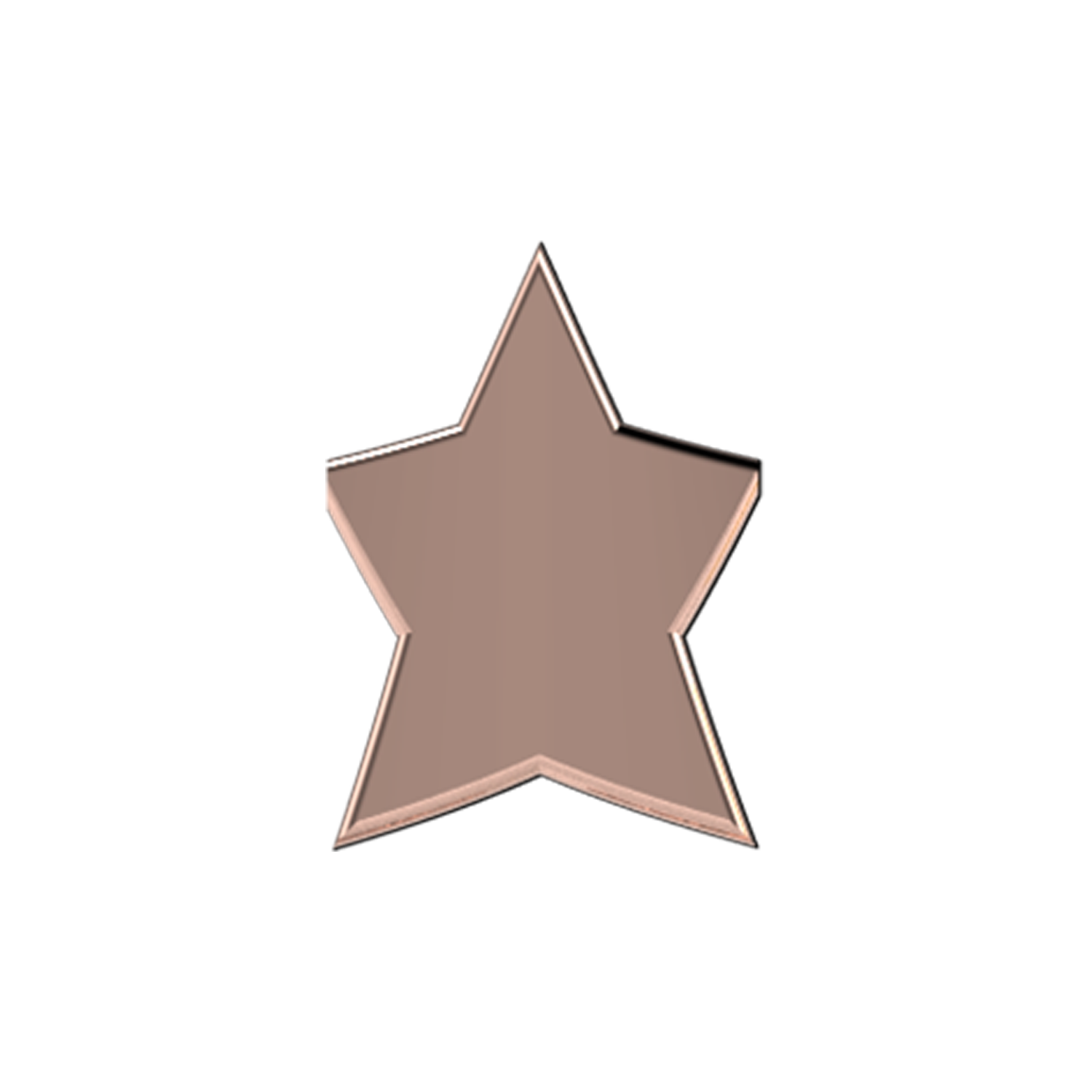 Slider Solid Star Charm