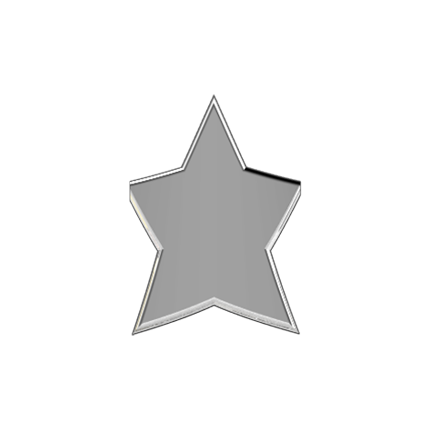 Slider Solid Star Charm