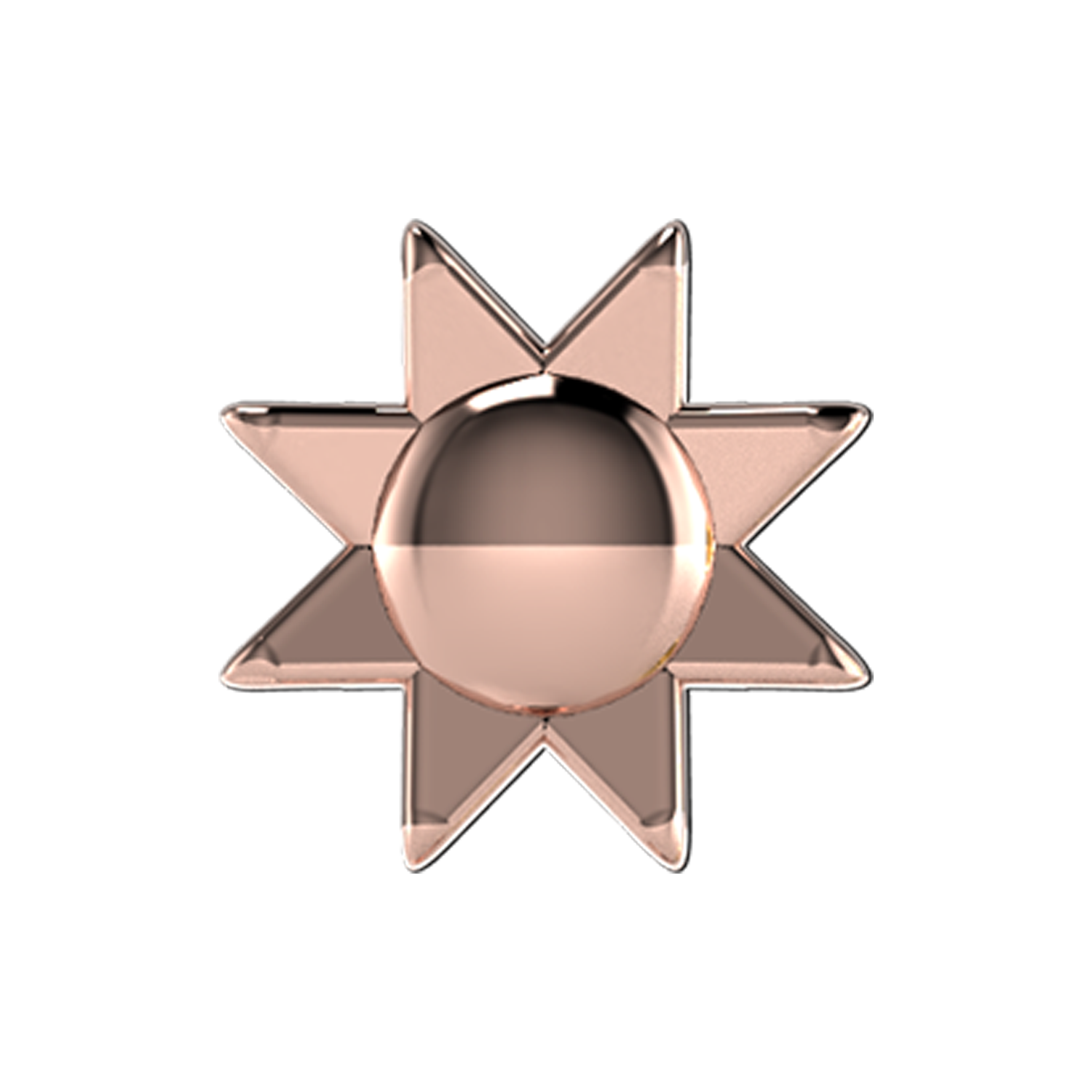 Sun Slider Charm 18K Rose Gold