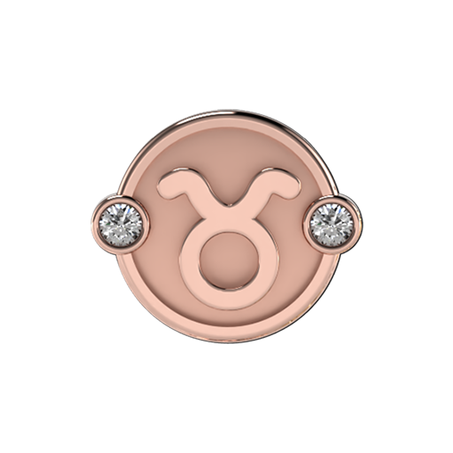 Taurus Slider Charm 18K Rose Gold
