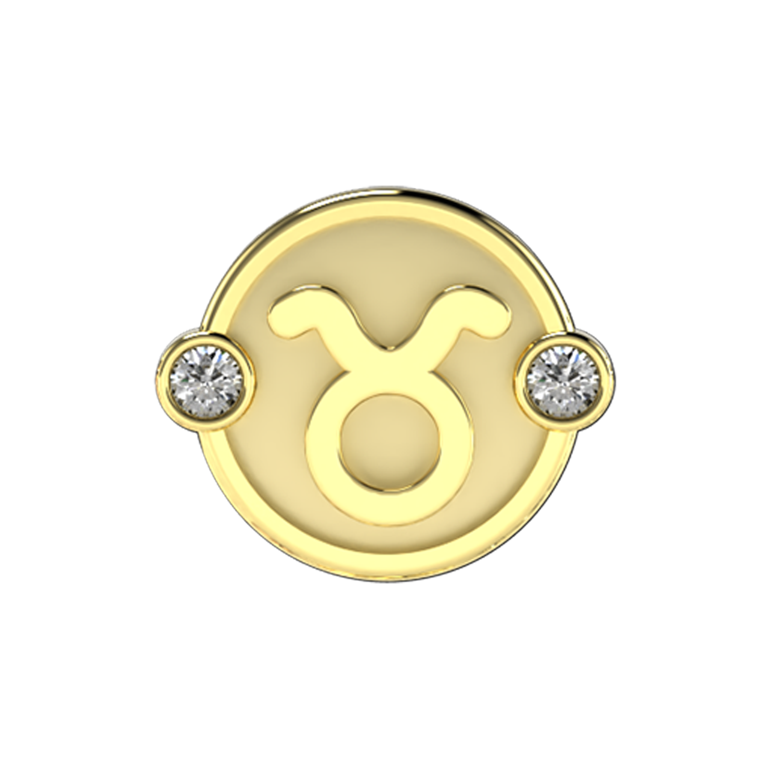 Taurus Slider Charm 18K Yellow Gold