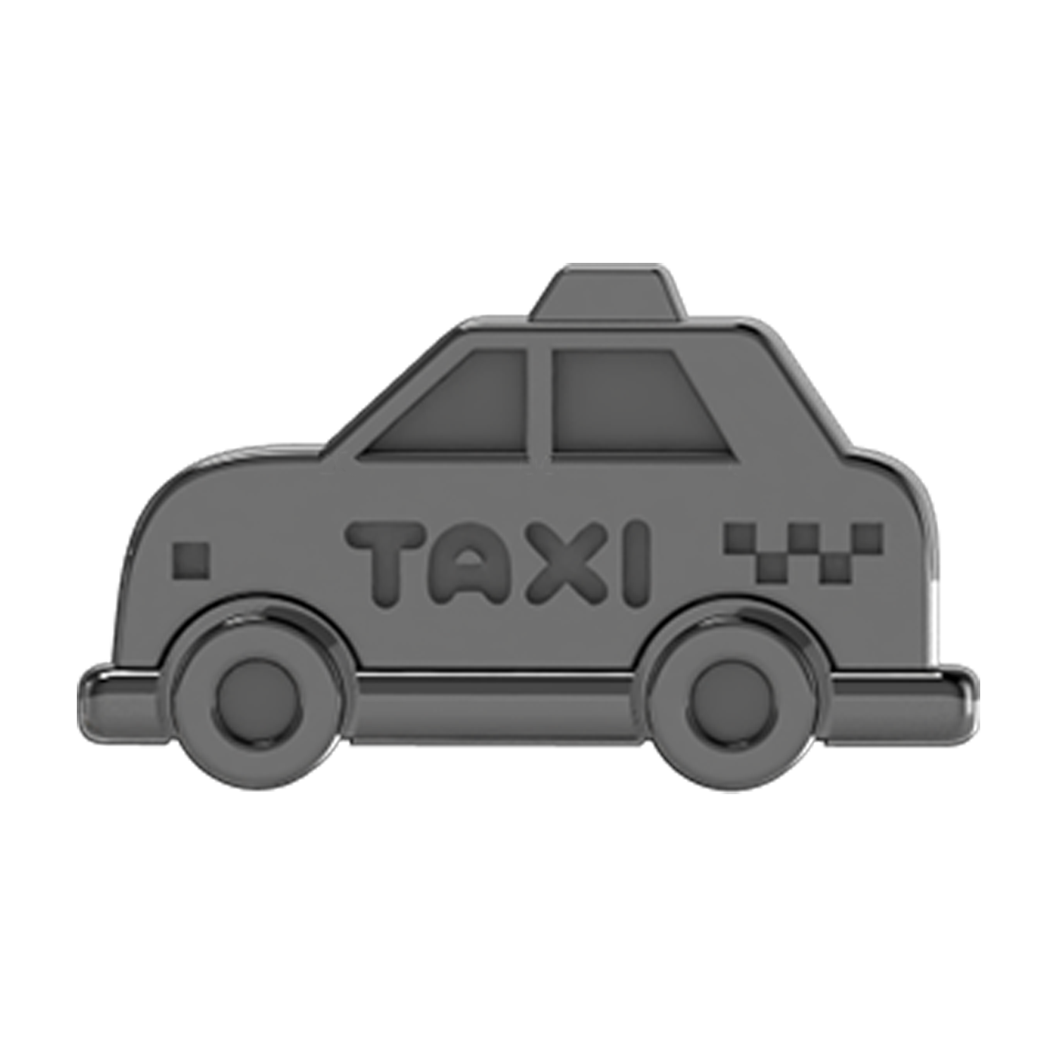 Taxi Slider Charm Black Rhodium