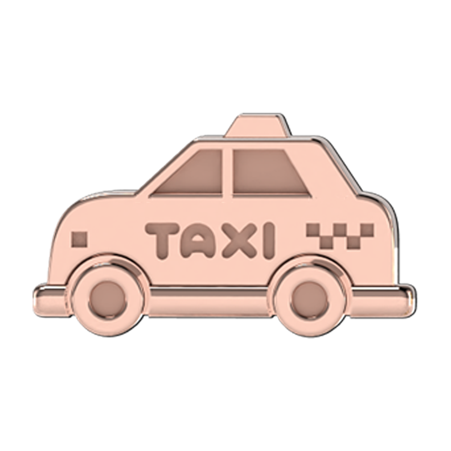 Taxi Slider Charm 14K Rose Gold