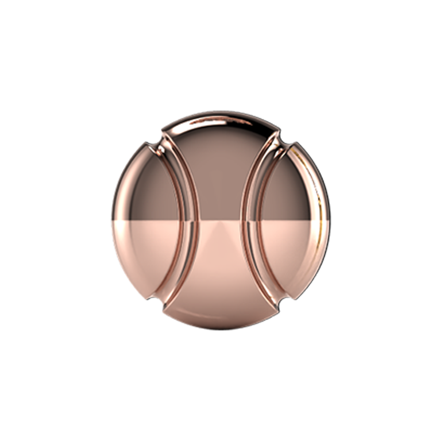 Tennis Ball Slider Charm 18K Rose Gold