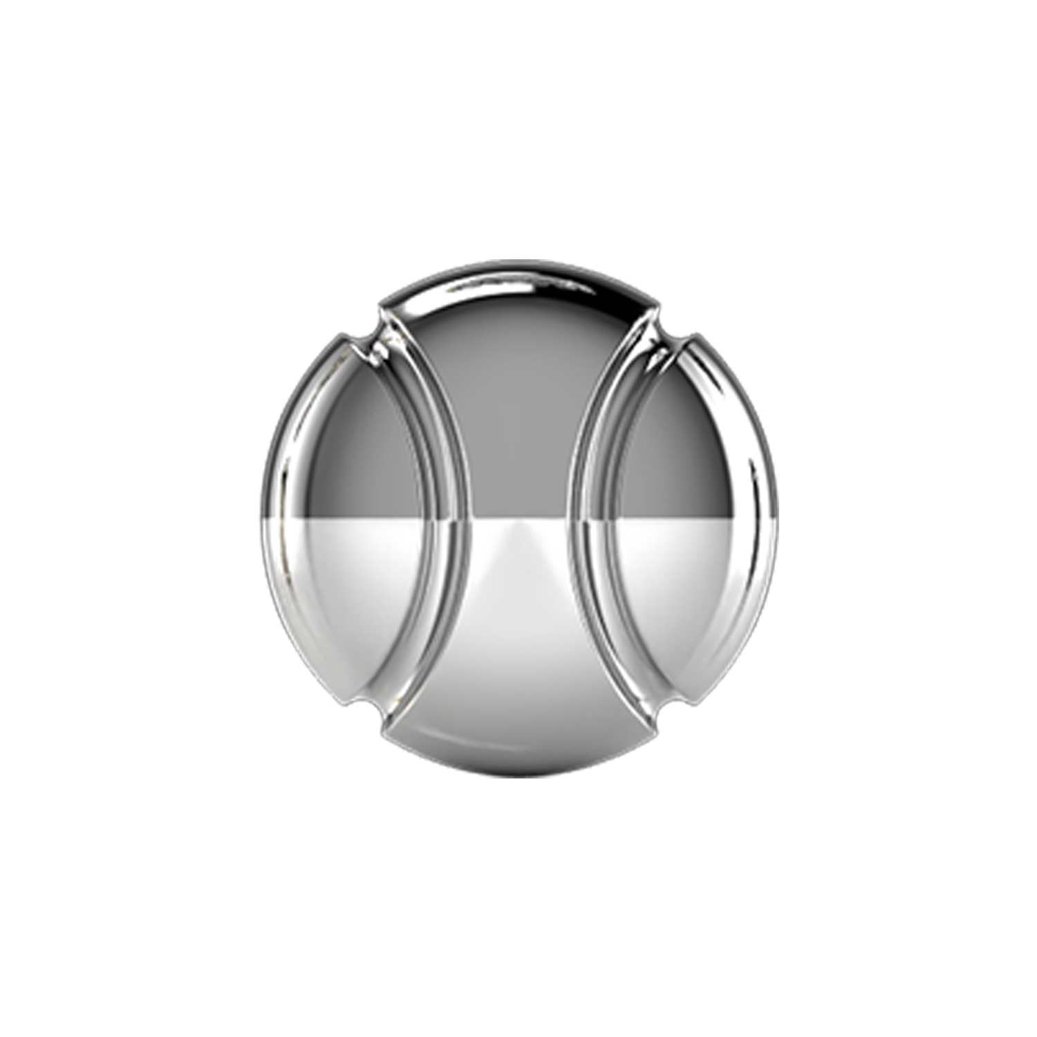 Tennis Ball Slider Charm 18K White Gold