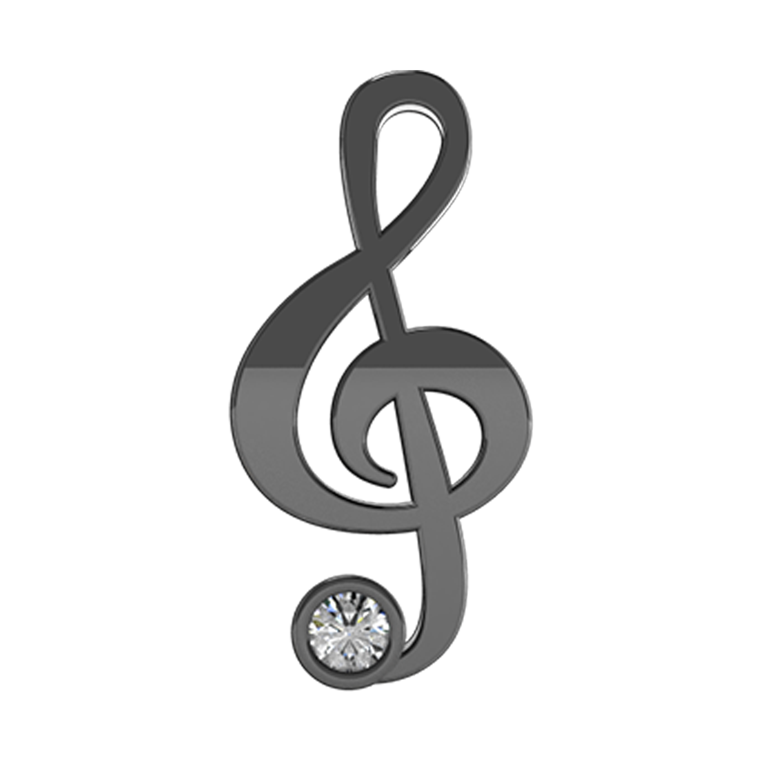 Slider Treble Clef Charm