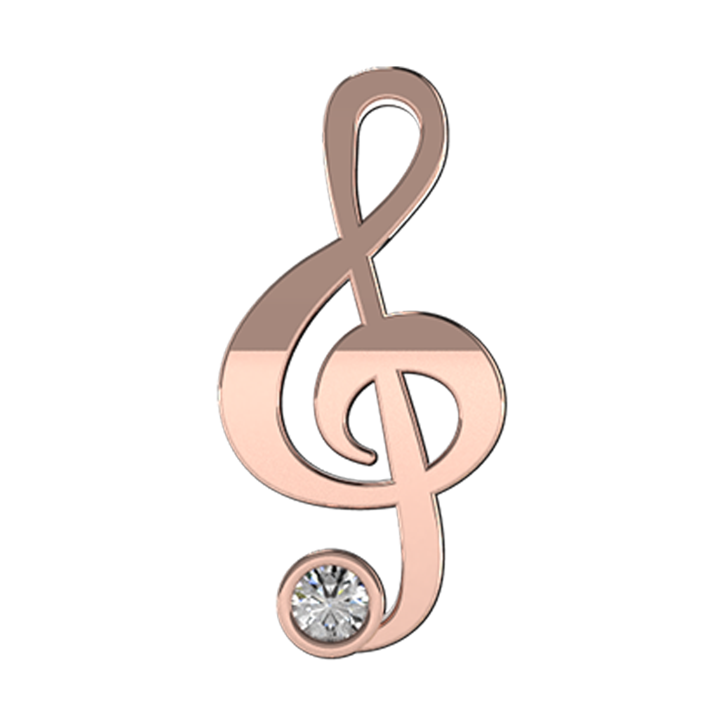 Slider Treble Clef Charm