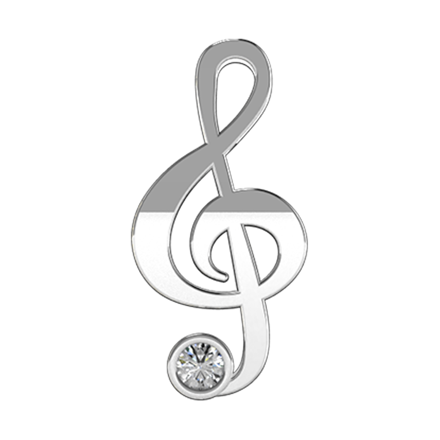Slider Treble Clef Charm