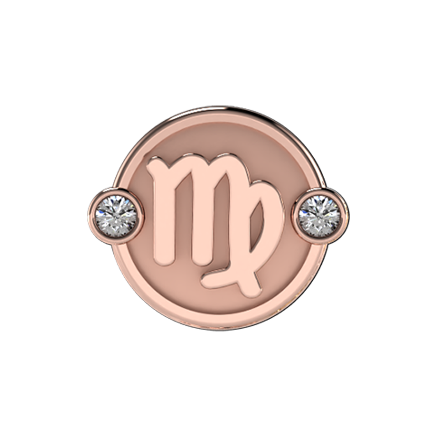 Virgo Slider Charm 18K Rose Gold