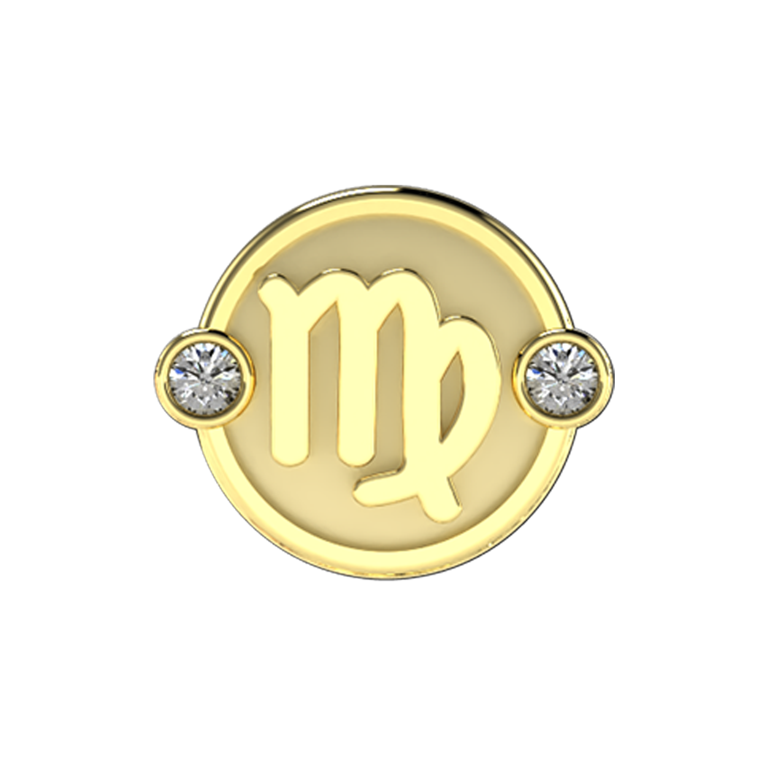 Virgo Slider Charm 18K Yellow Gold