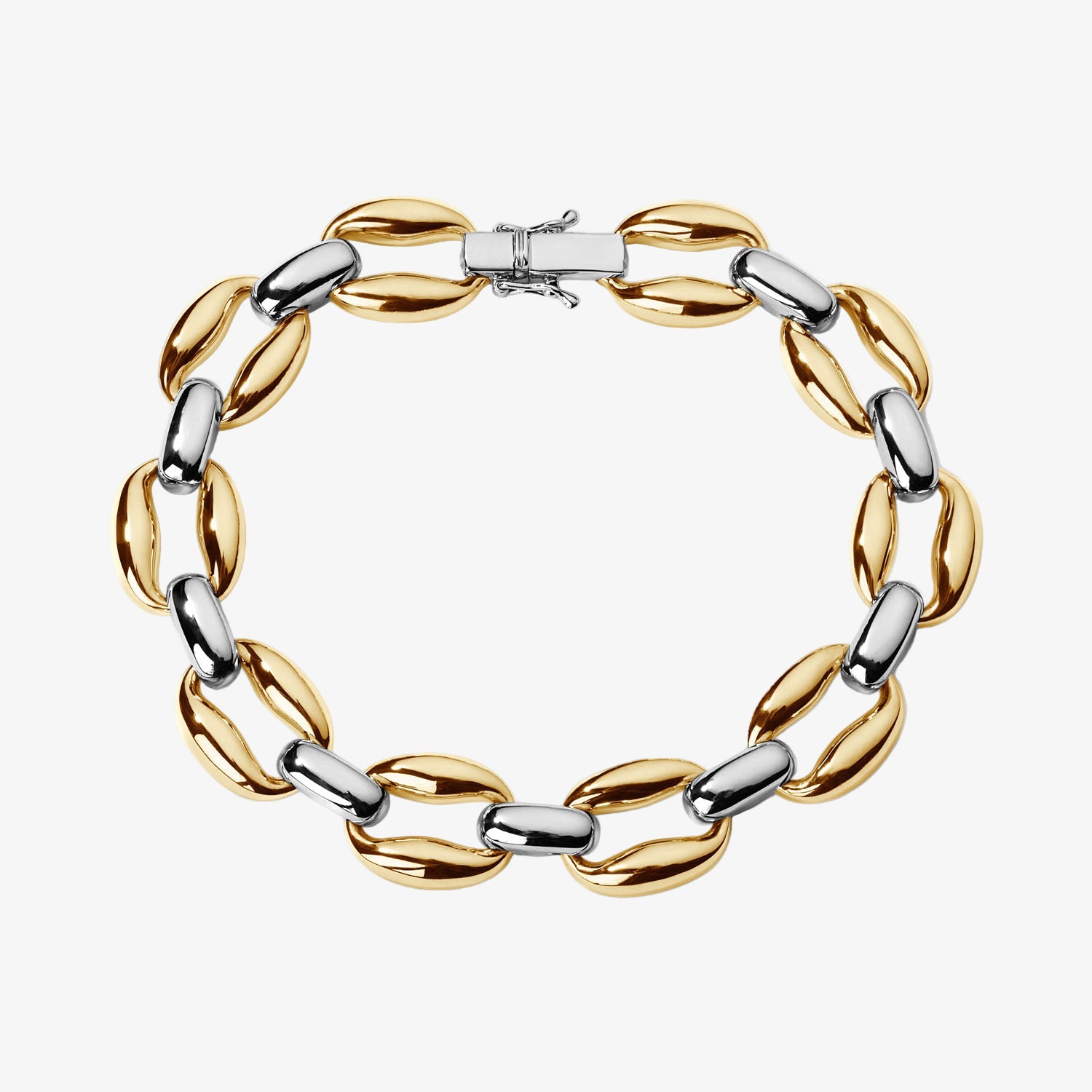 Gold Oval Link Bracelet