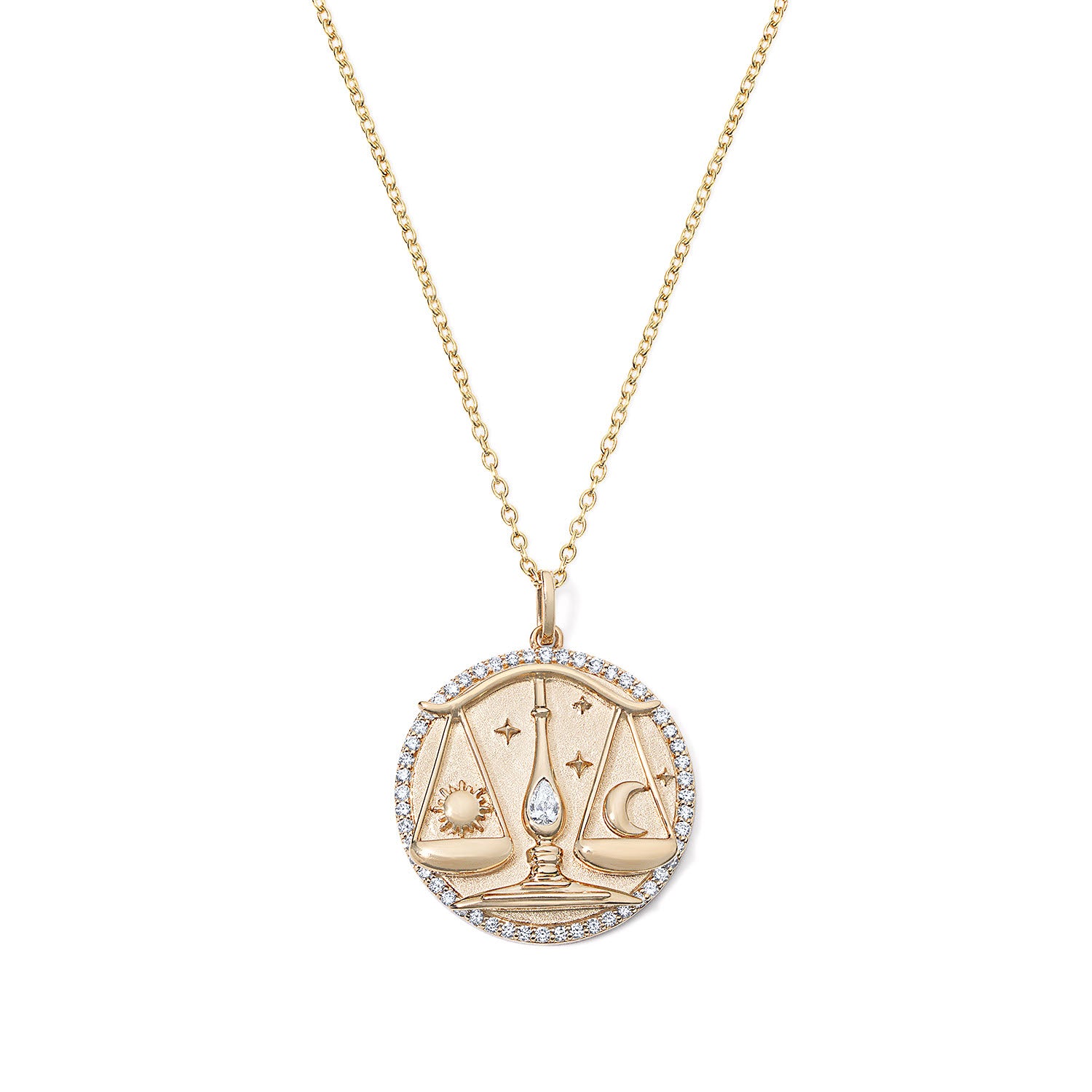 Libra necklace store gold